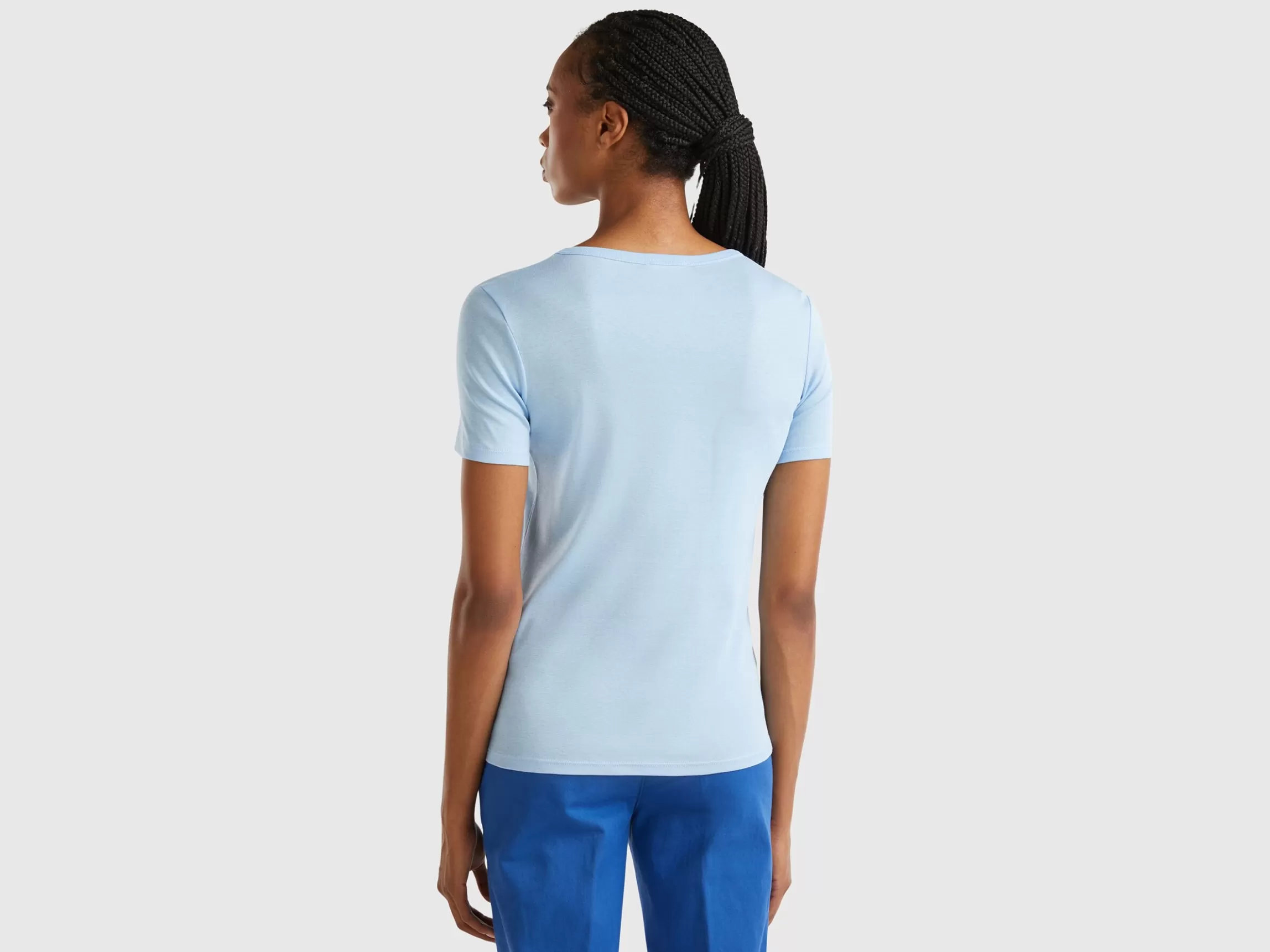 United Colors of Benetton Long fiber cotton t-shirt
