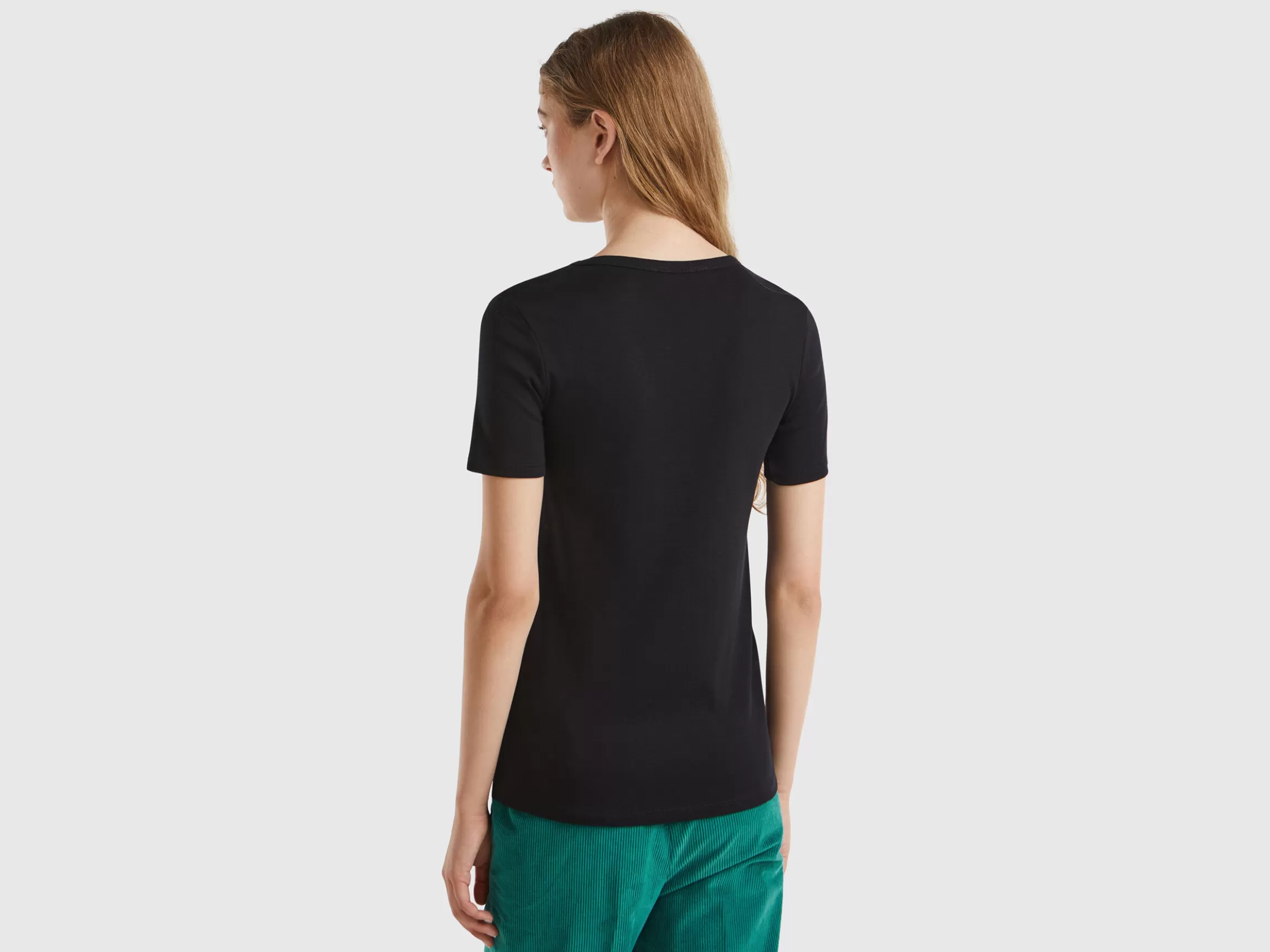 United Colors of Benetton Long fiber cotton t-shirt