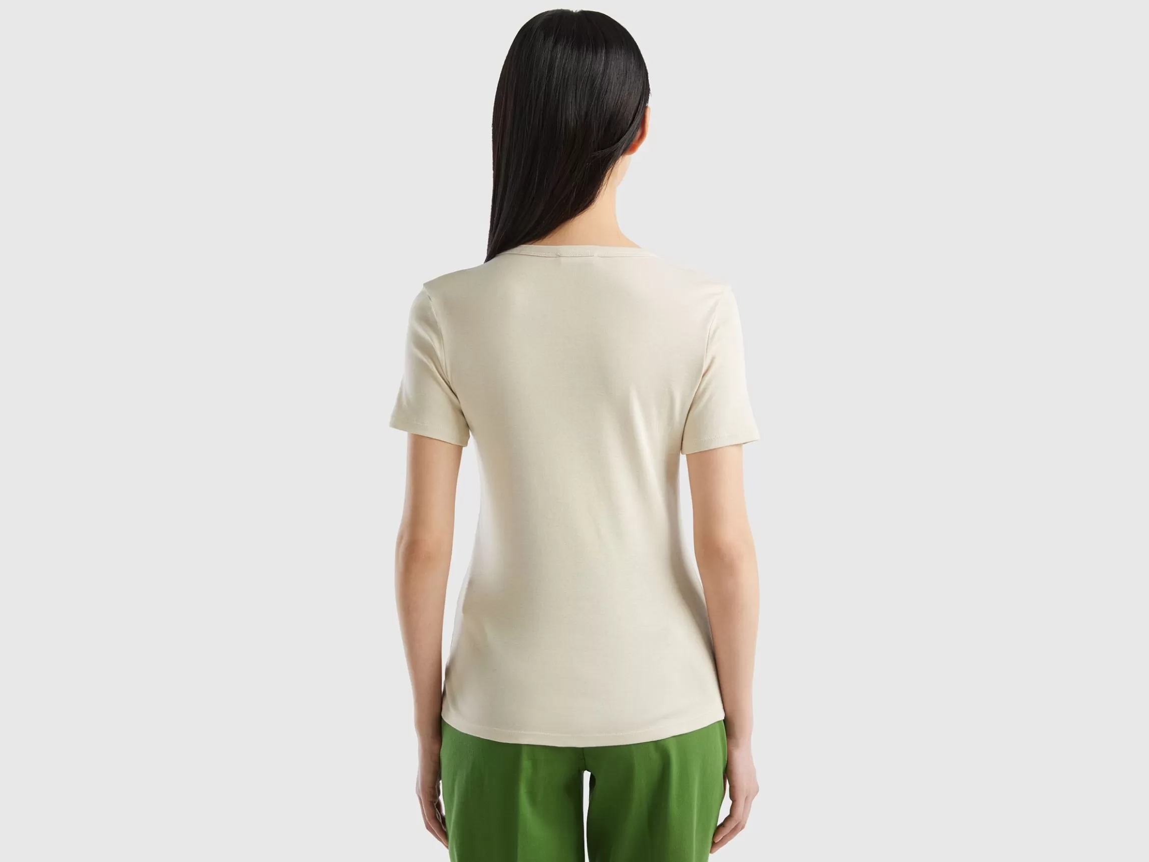 United Colors of Benetton Long fiber cotton t-shirt