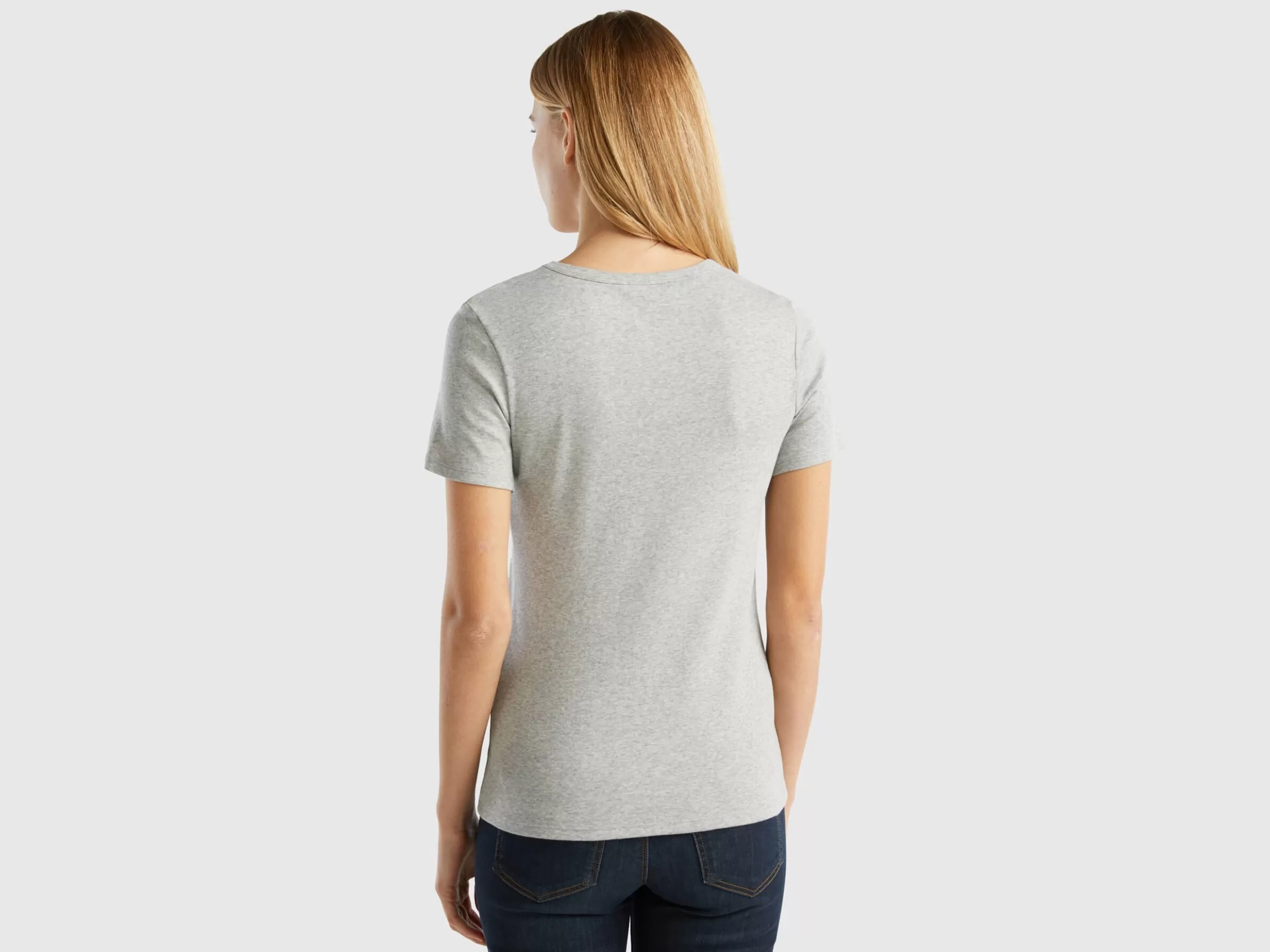 United Colors of Benetton Long fiber cotton t-shirt