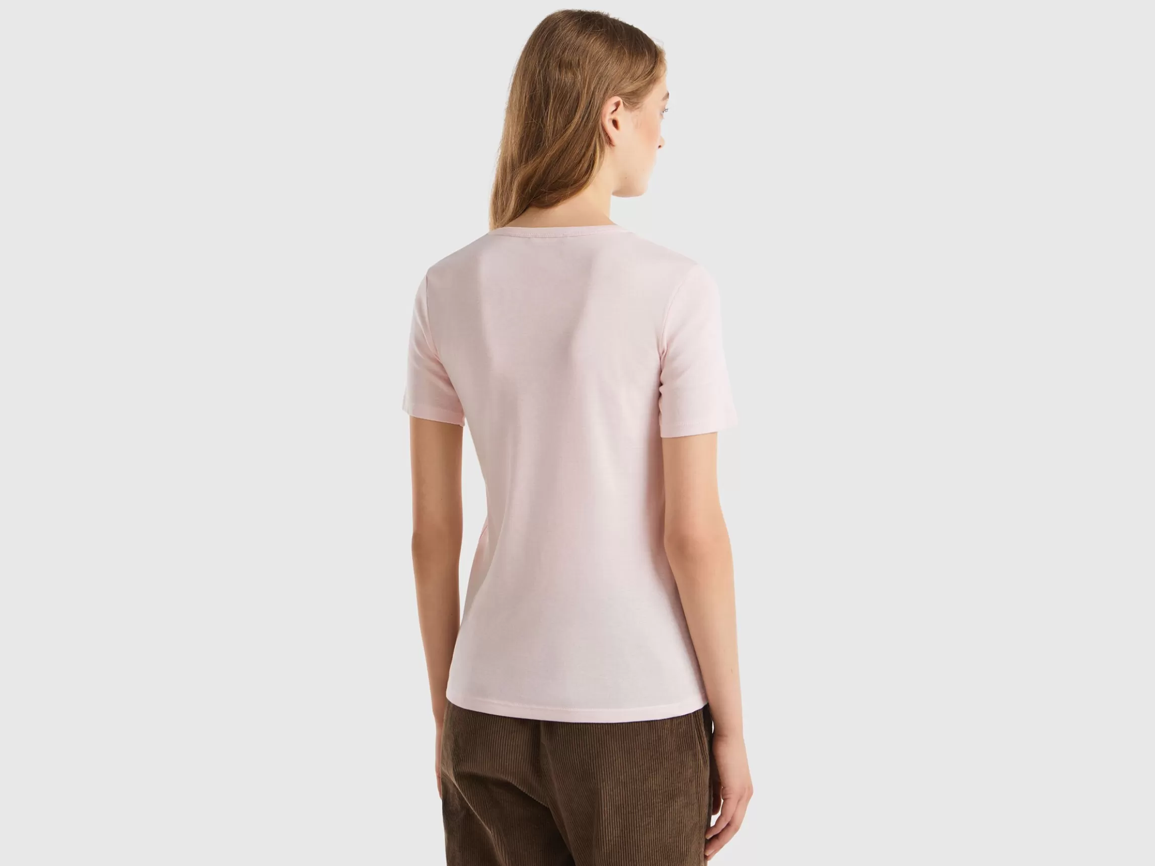 United Colors of Benetton Long fiber cotton t-shirt