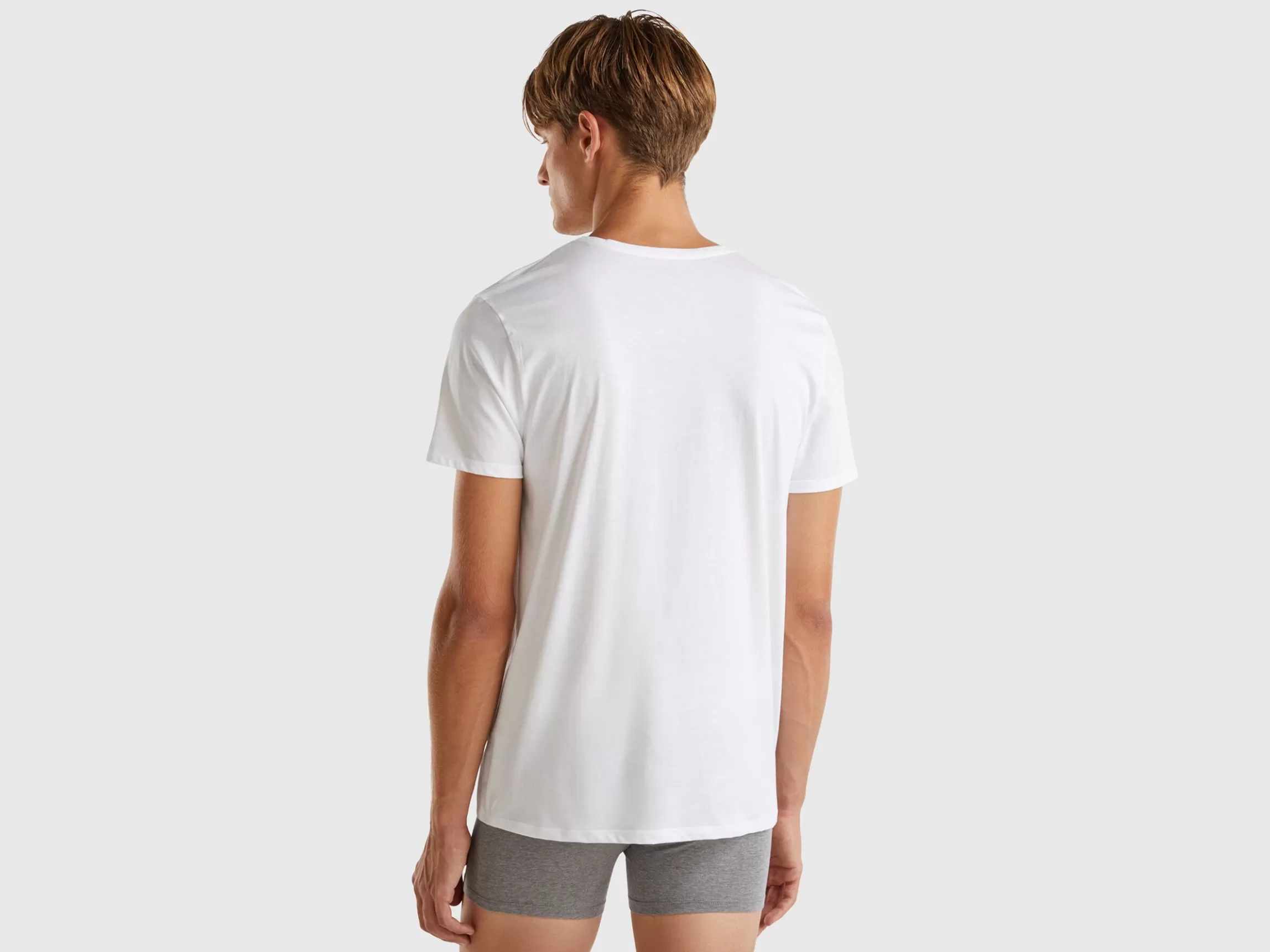 United Colors of Benetton Long fiber cotton t-shirt