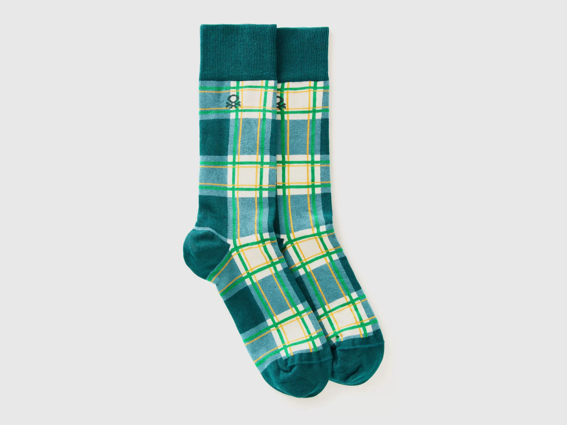 United Colors of Benetton Long tartan socks