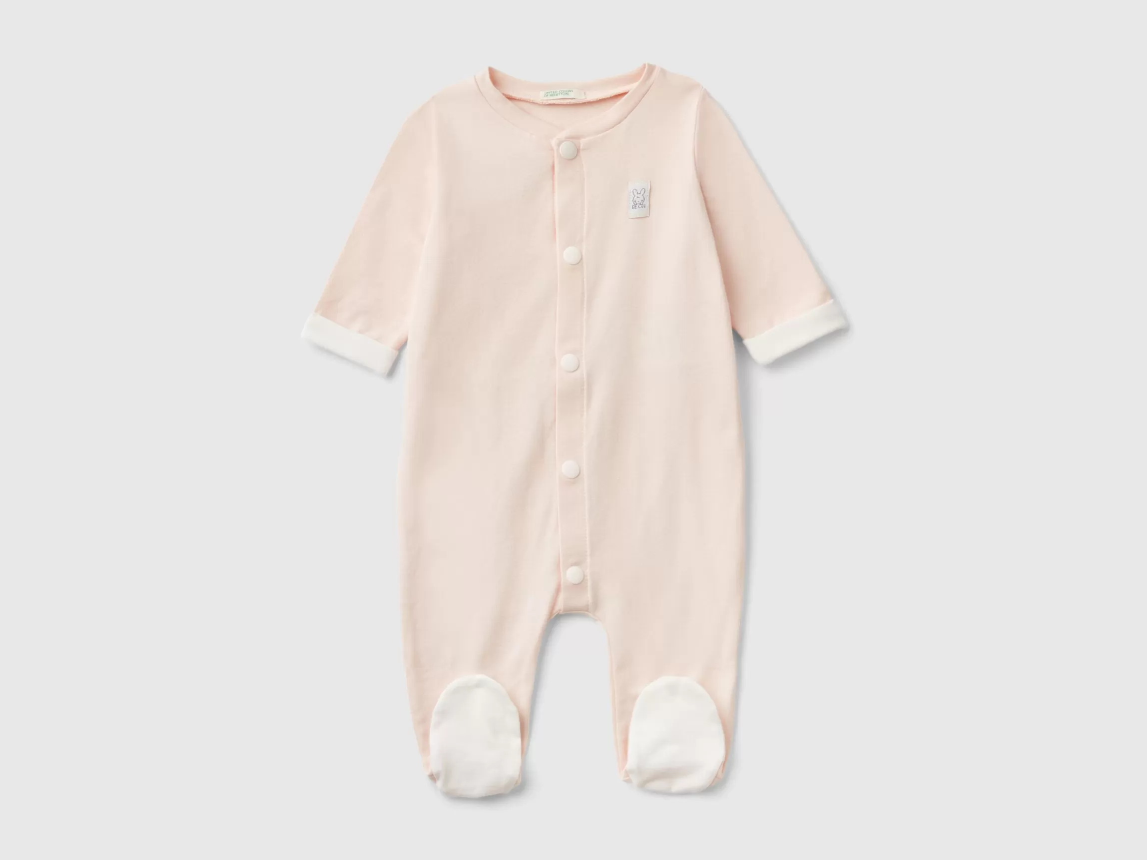 United Colors of Benetton Long onesie in warm stretch cotton