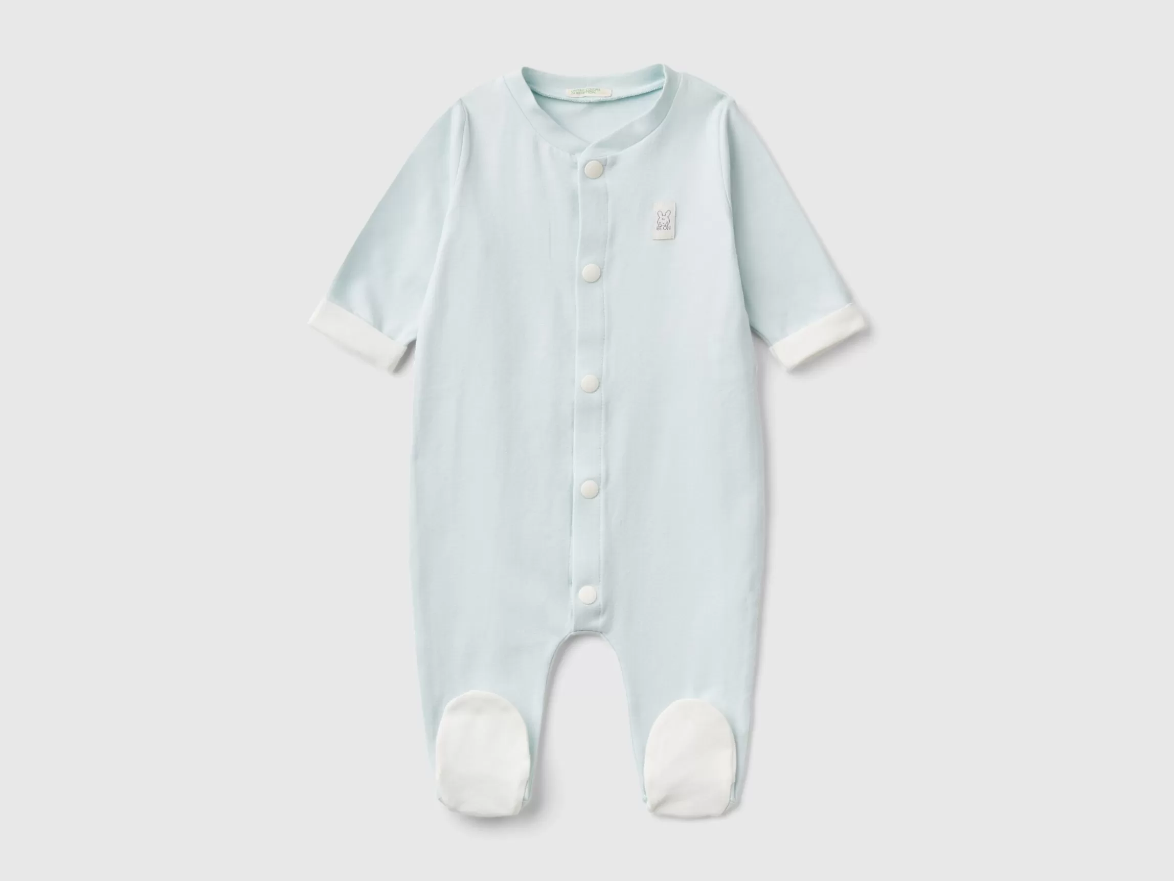 United Colors of Benetton Long onesie in warm stretch cotton