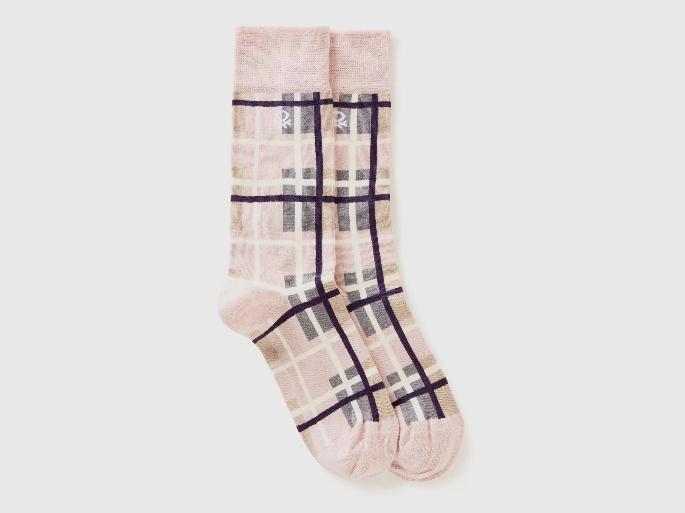 United Colors of Benetton Long tartan socks