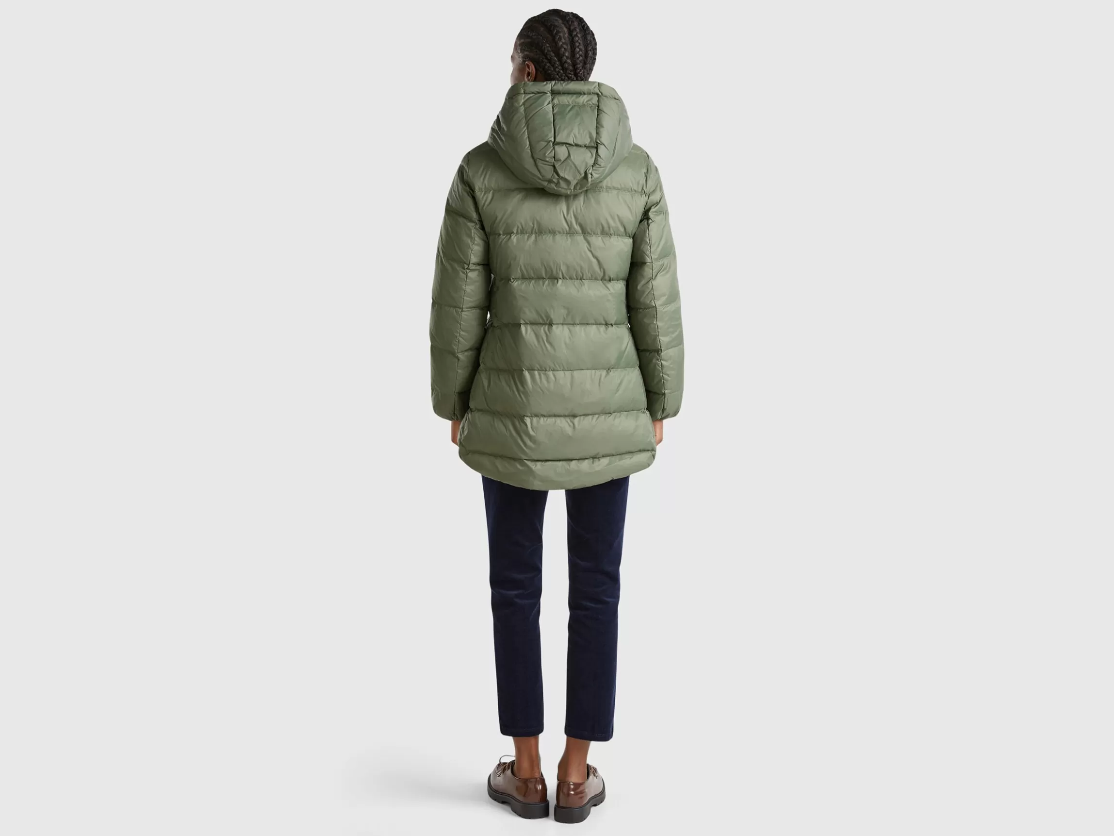 United Colors of Benetton Long puffer jacket with recycled down