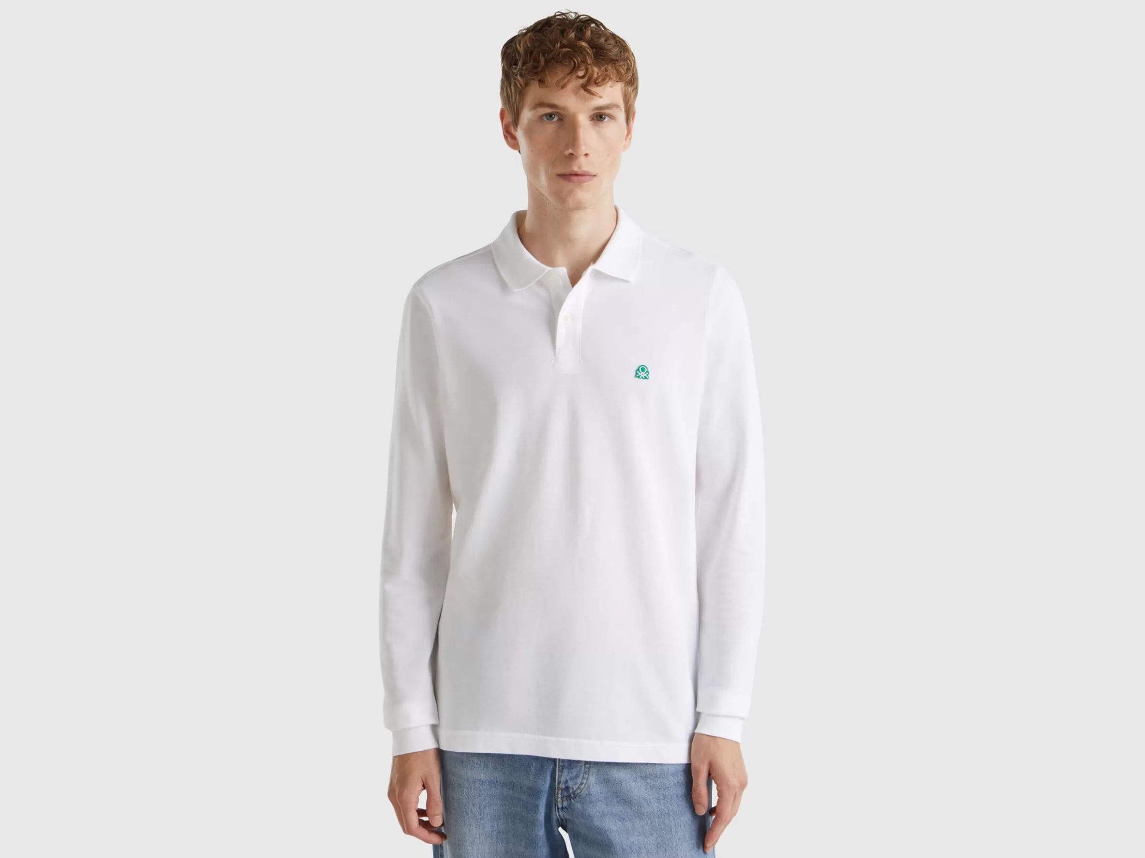 United Colors of Benetton Long sleeve 100% cotton polo