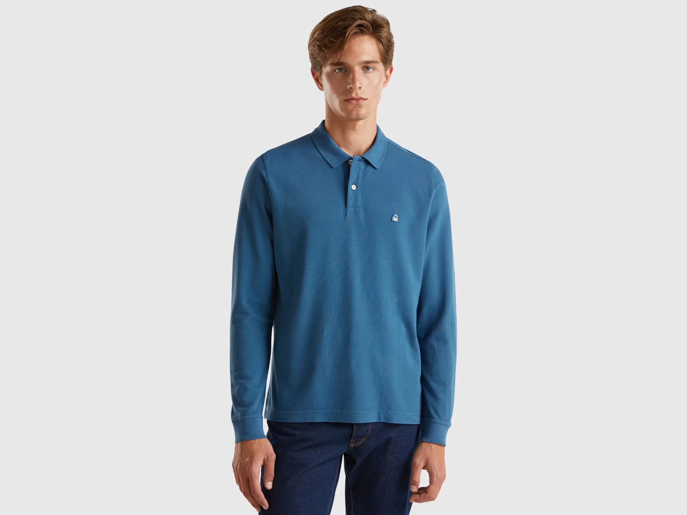 United Colors of Benetton Long sleeve 100% cotton polo