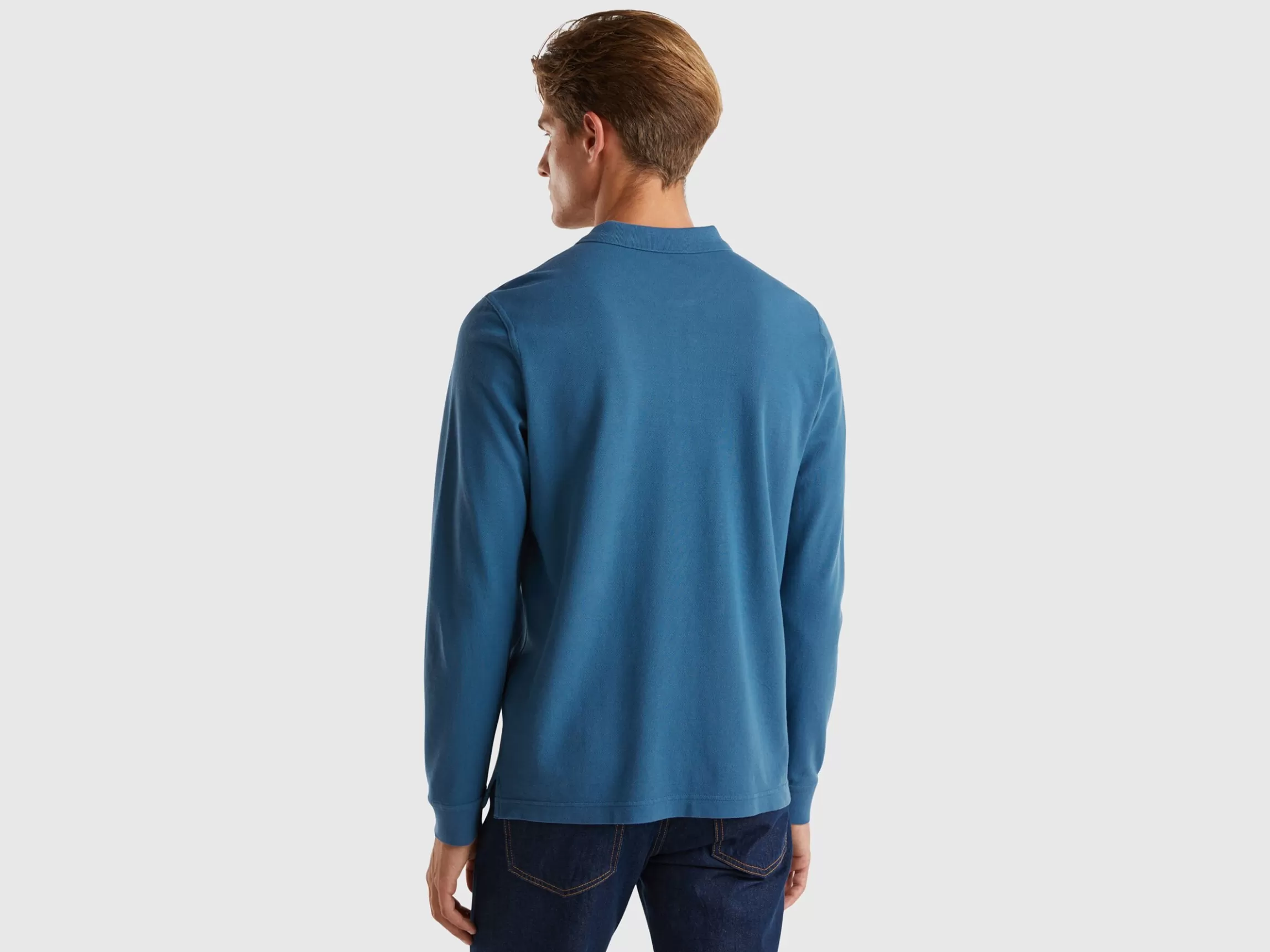 United Colors of Benetton Long sleeve 100% cotton polo