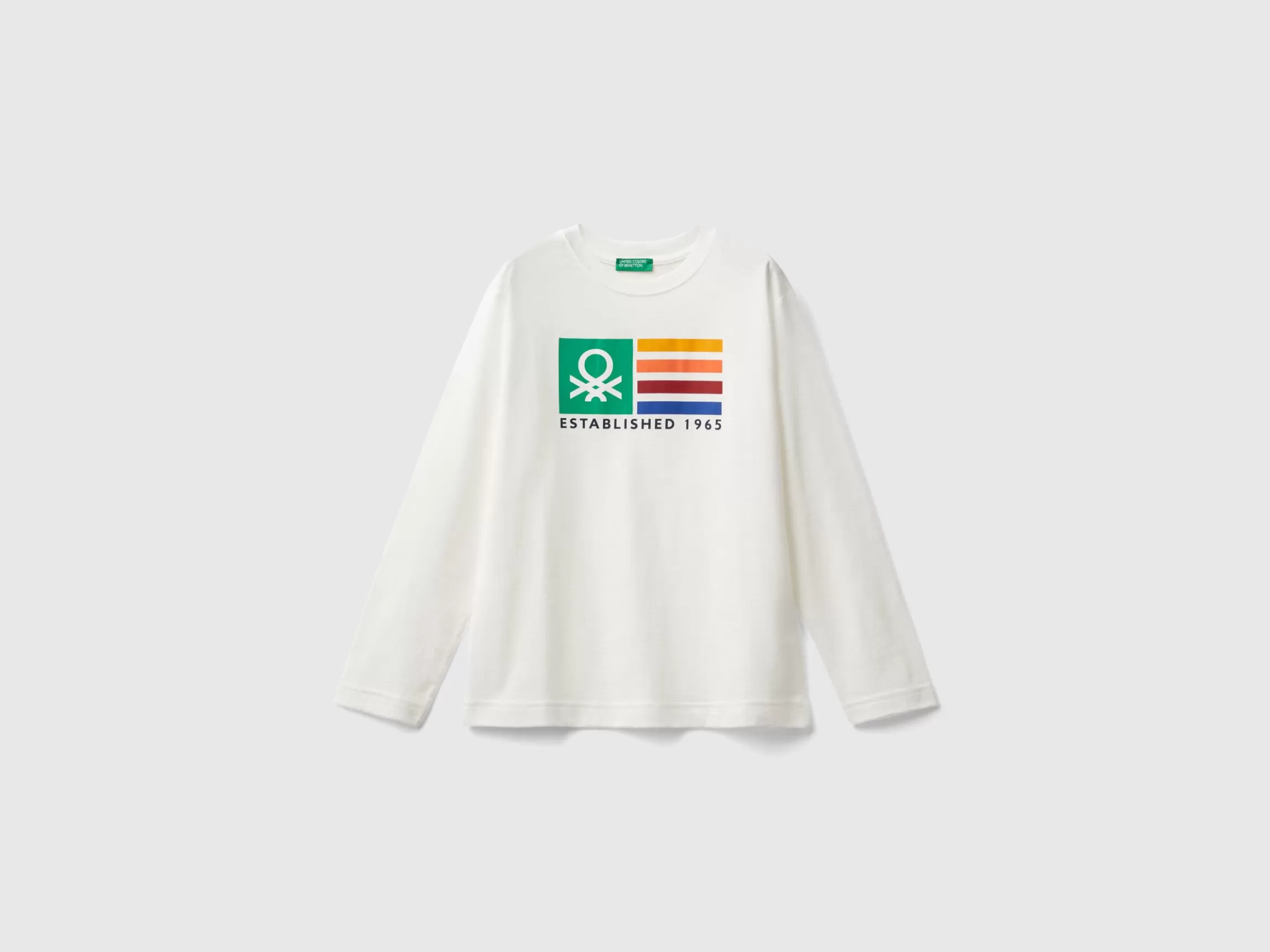 United Colors of Benetton Long sleeve 100% organic cotton t-shirt