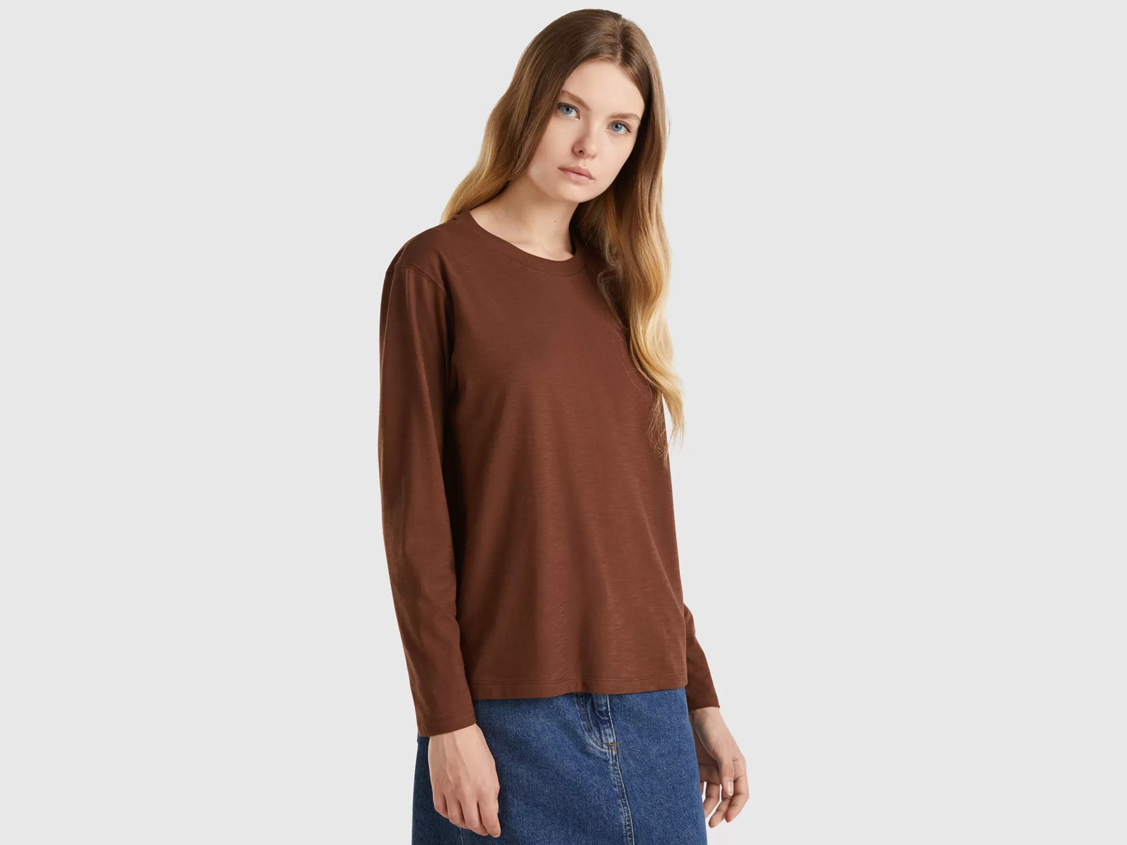 United Colors of Benetton Long sleeve light cotton t-shirt