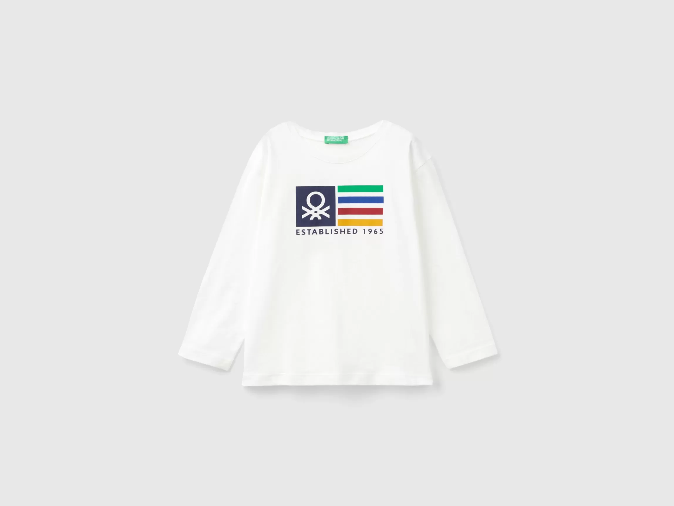United Colors of Benetton Long sleeve organic cotton t-shirt