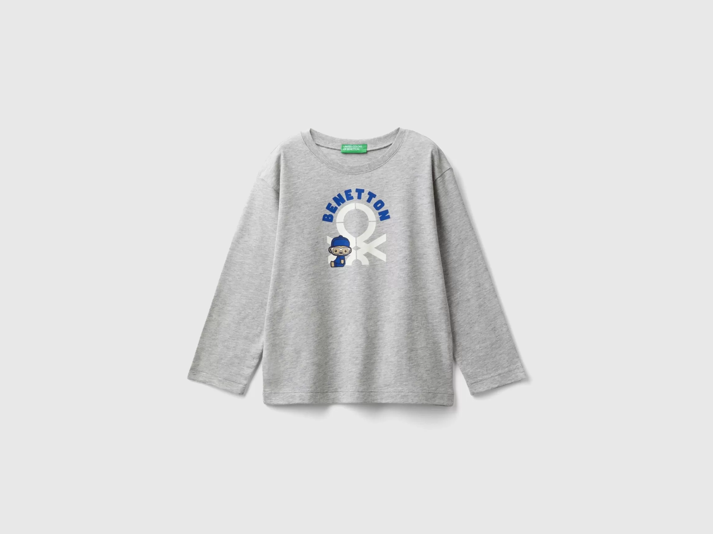 United Colors of Benetton Long sleeve organic cotton t-shirt