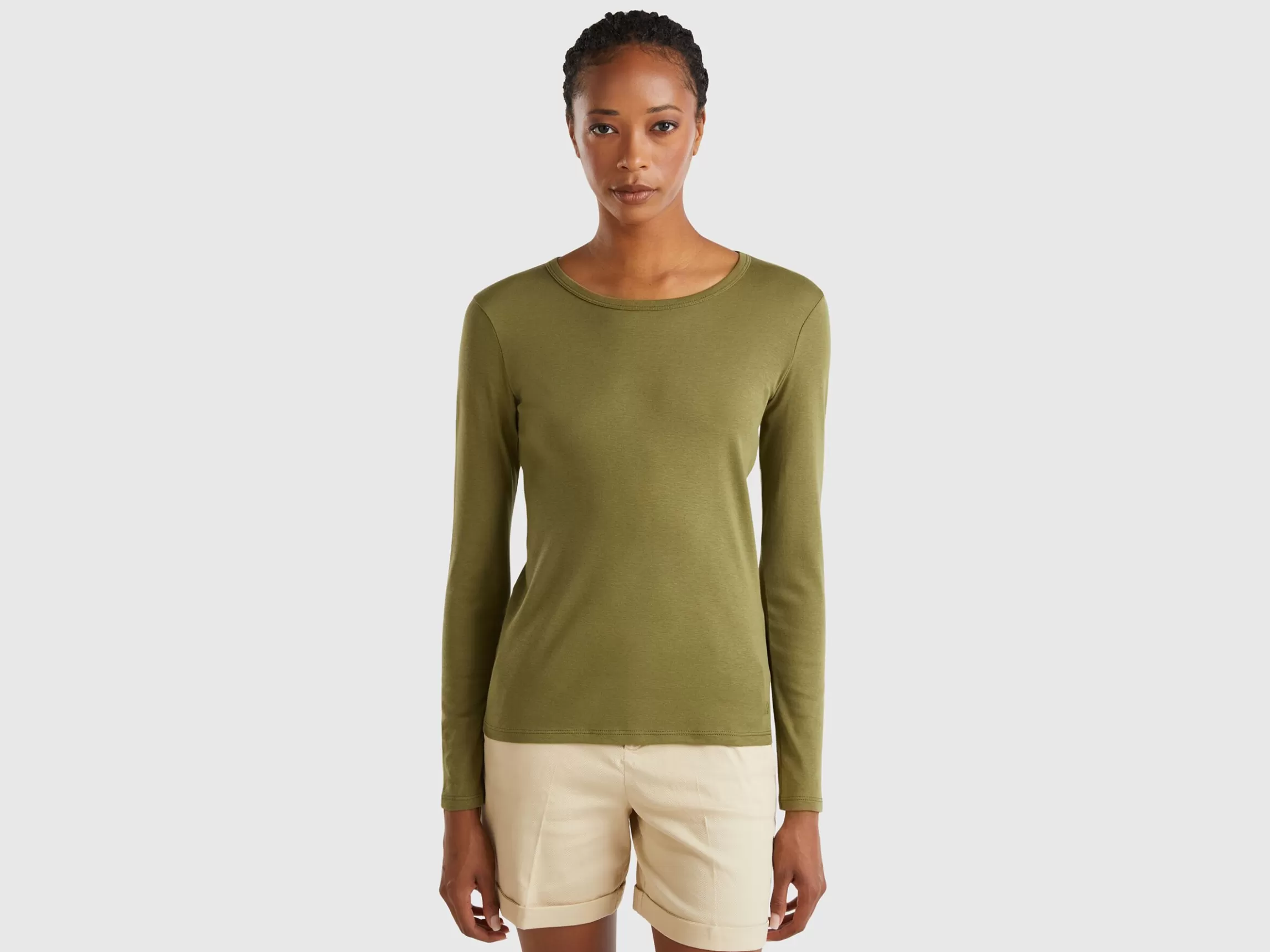 United Colors of Benetton Long sleeve pure cotton t-shirt