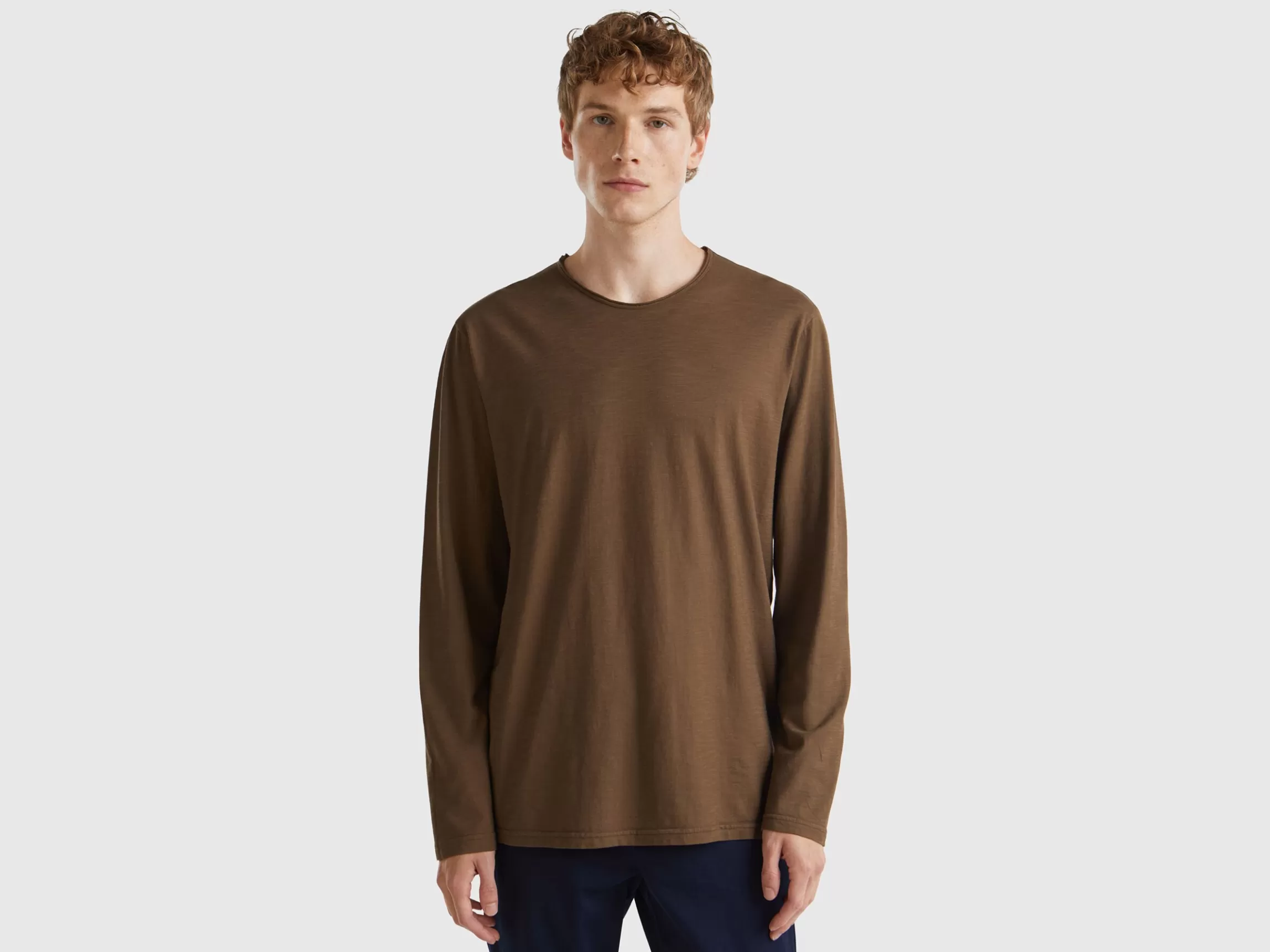 United Colors of Benetton Long sleeve t-shirt in 100% cotton