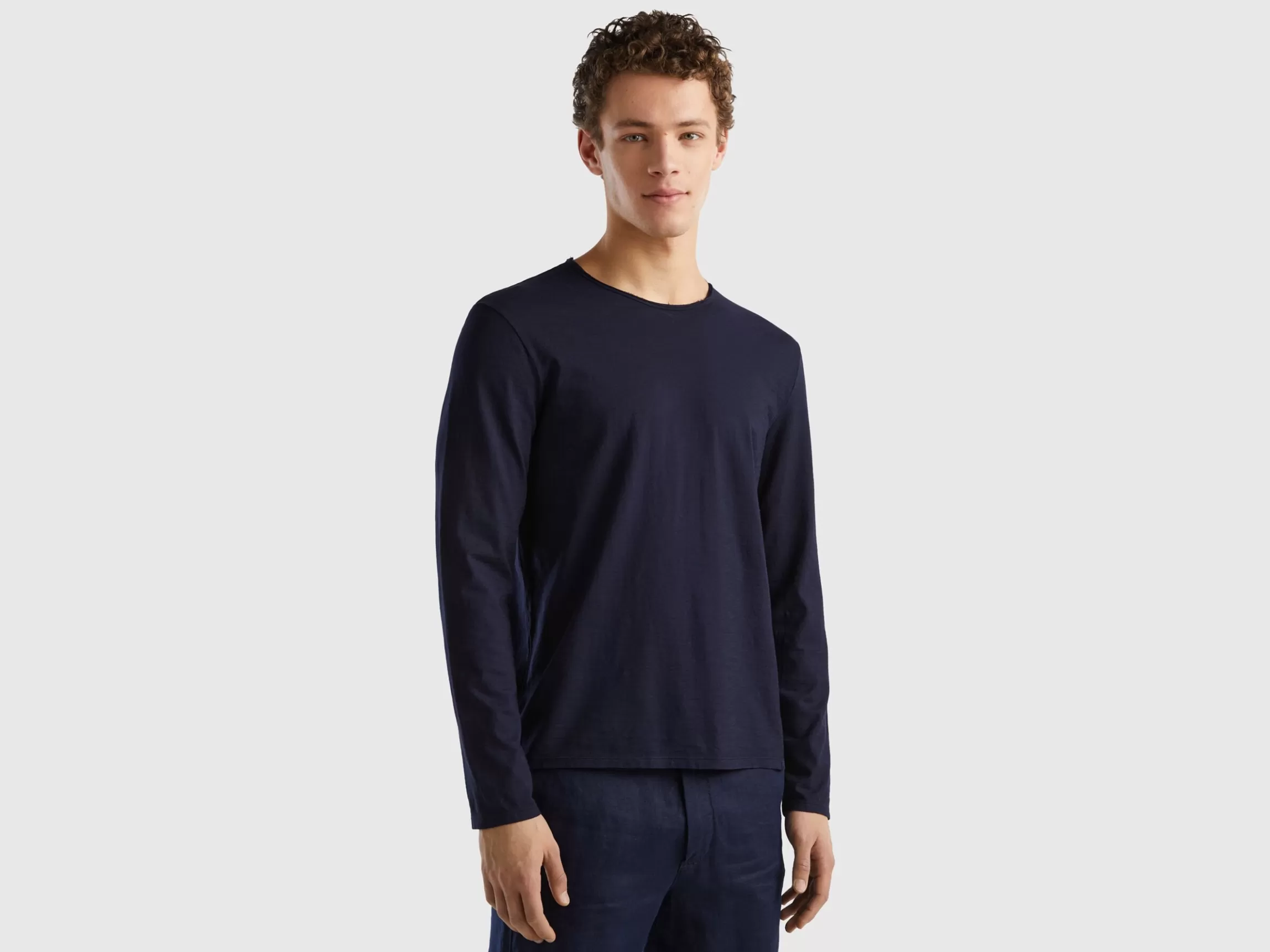 United Colors of Benetton Long sleeve t-shirt in 100% cotton