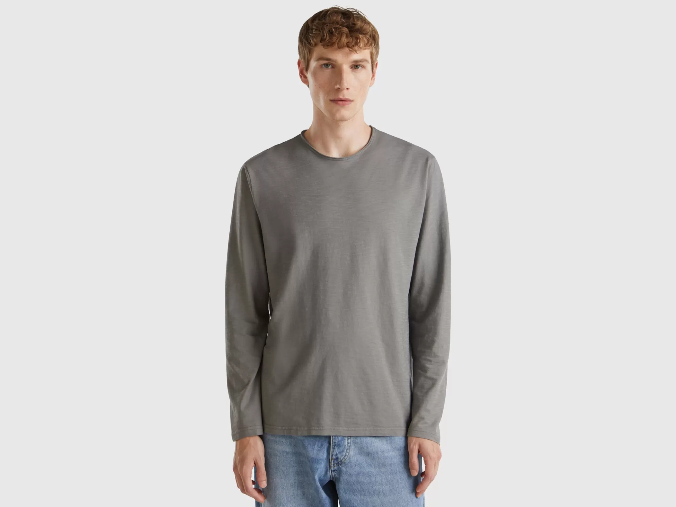 United Colors of Benetton Long sleeve t-shirt in 100% cotton