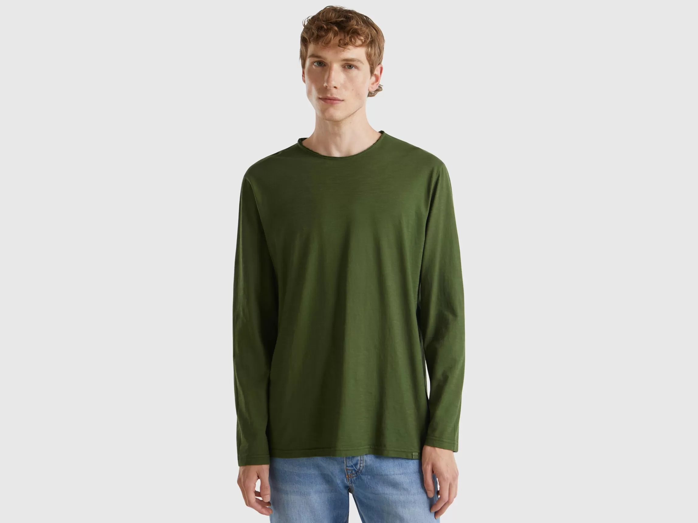 United Colors of Benetton Long sleeve t-shirt in 100% cotton