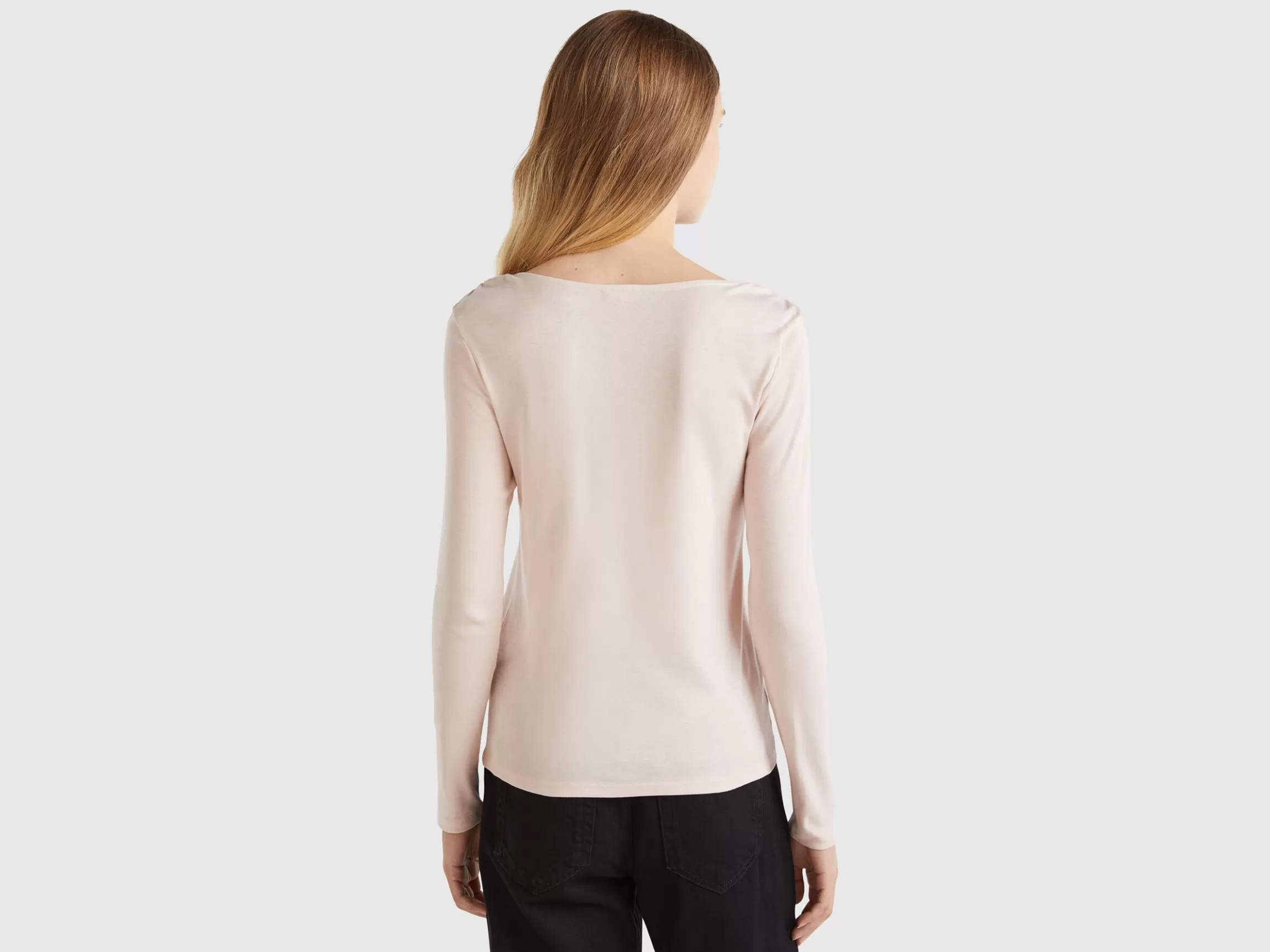 United Colors of Benetton Long sleeve t-shirt in pure cotton