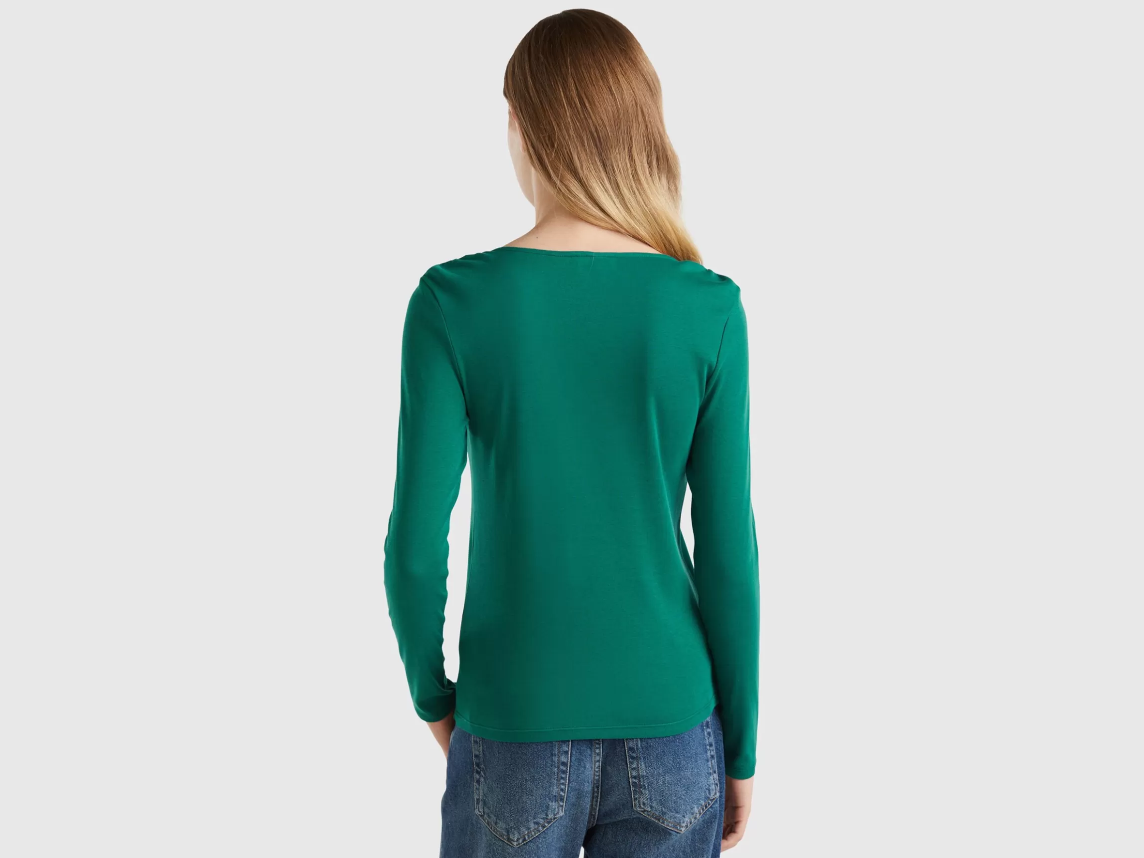 United Colors of Benetton Long sleeve t-shirt in pure cotton