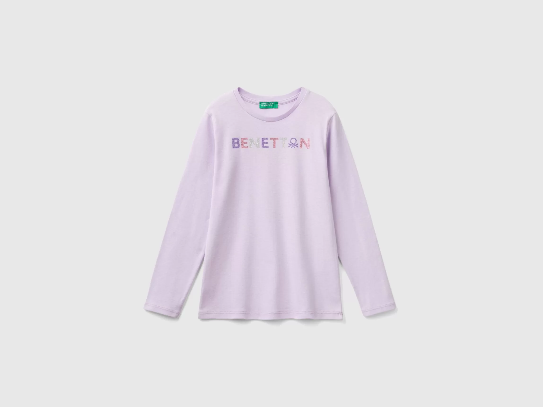 United Colors of Benetton Long sleeve t-shirt with glittery print