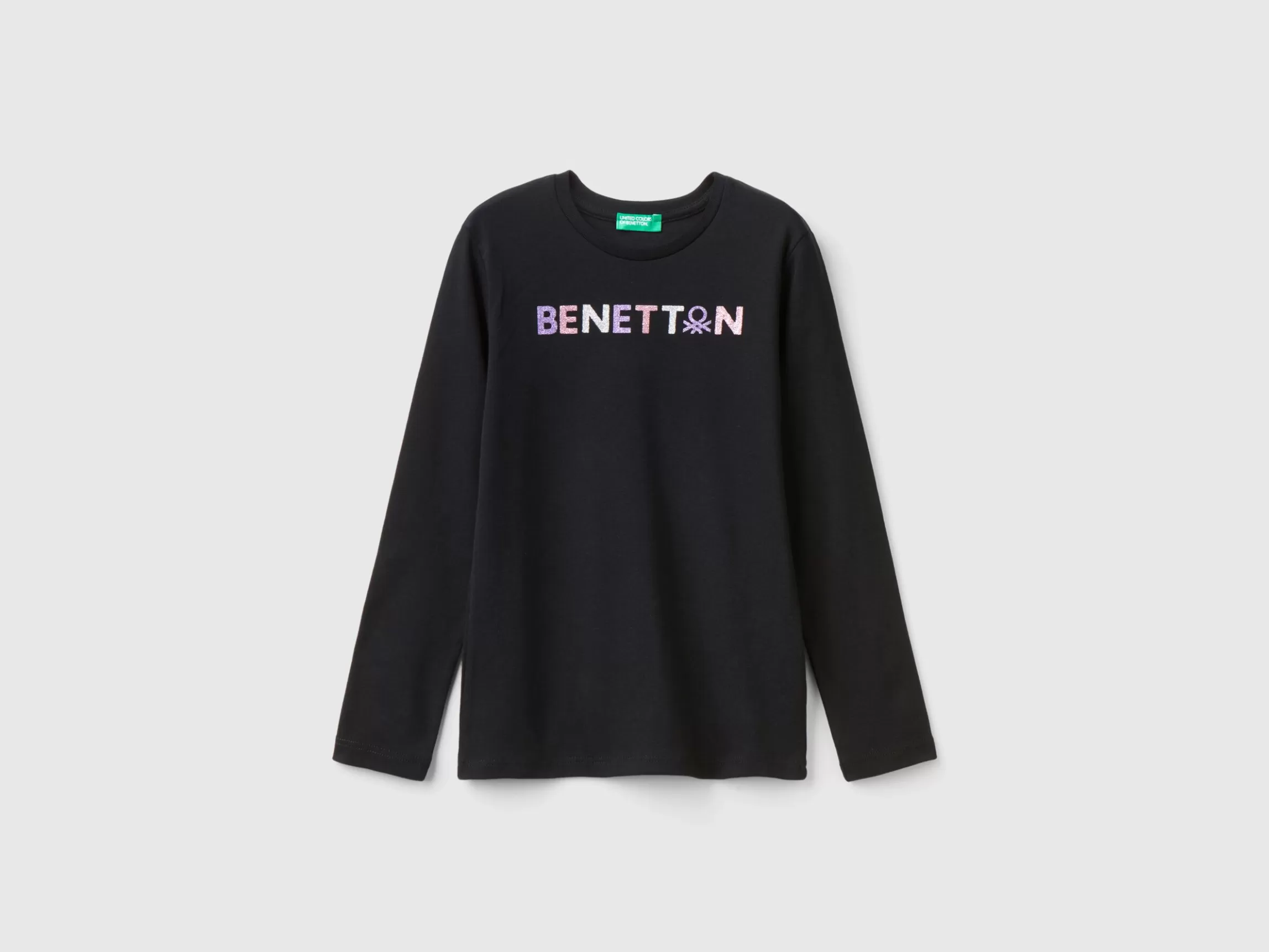 United Colors of Benetton Long sleeve t-shirt with glittery print