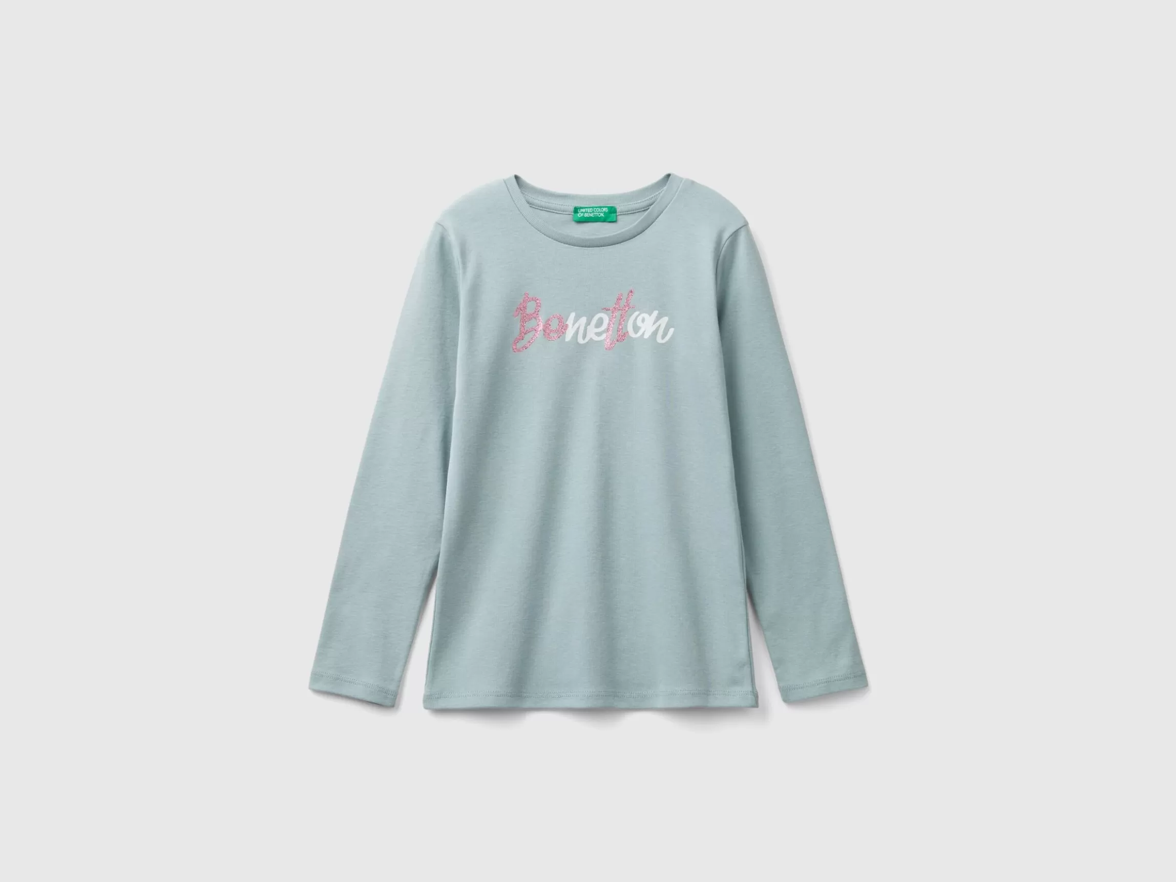 United Colors of Benetton Long sleeve t-shirt with glittery print