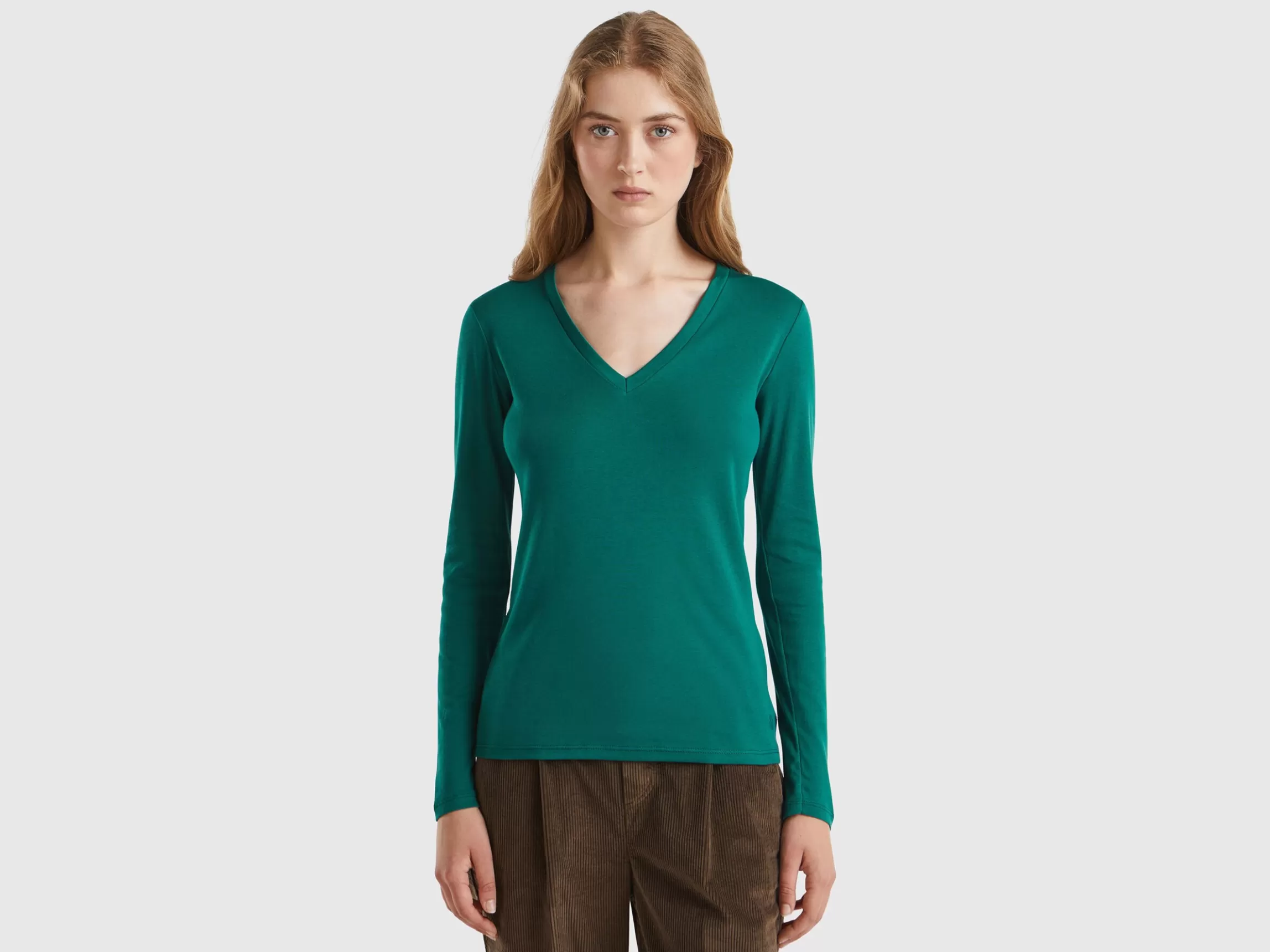 United Colors of Benetton Long sleeve t-shirt with V-neck