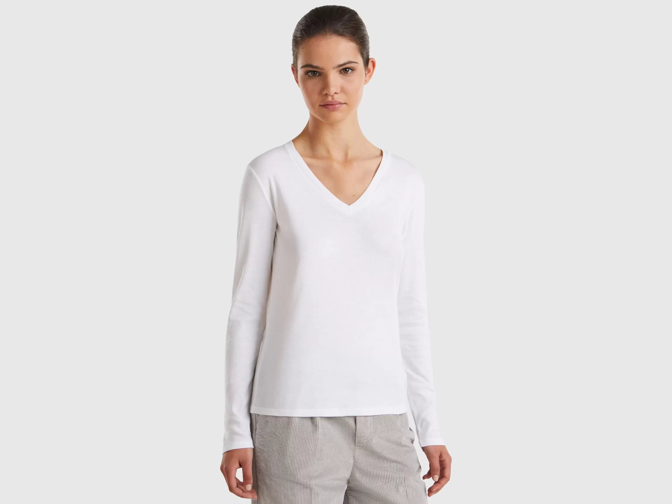 United Colors of Benetton Long sleeve t-shirt with V-neck