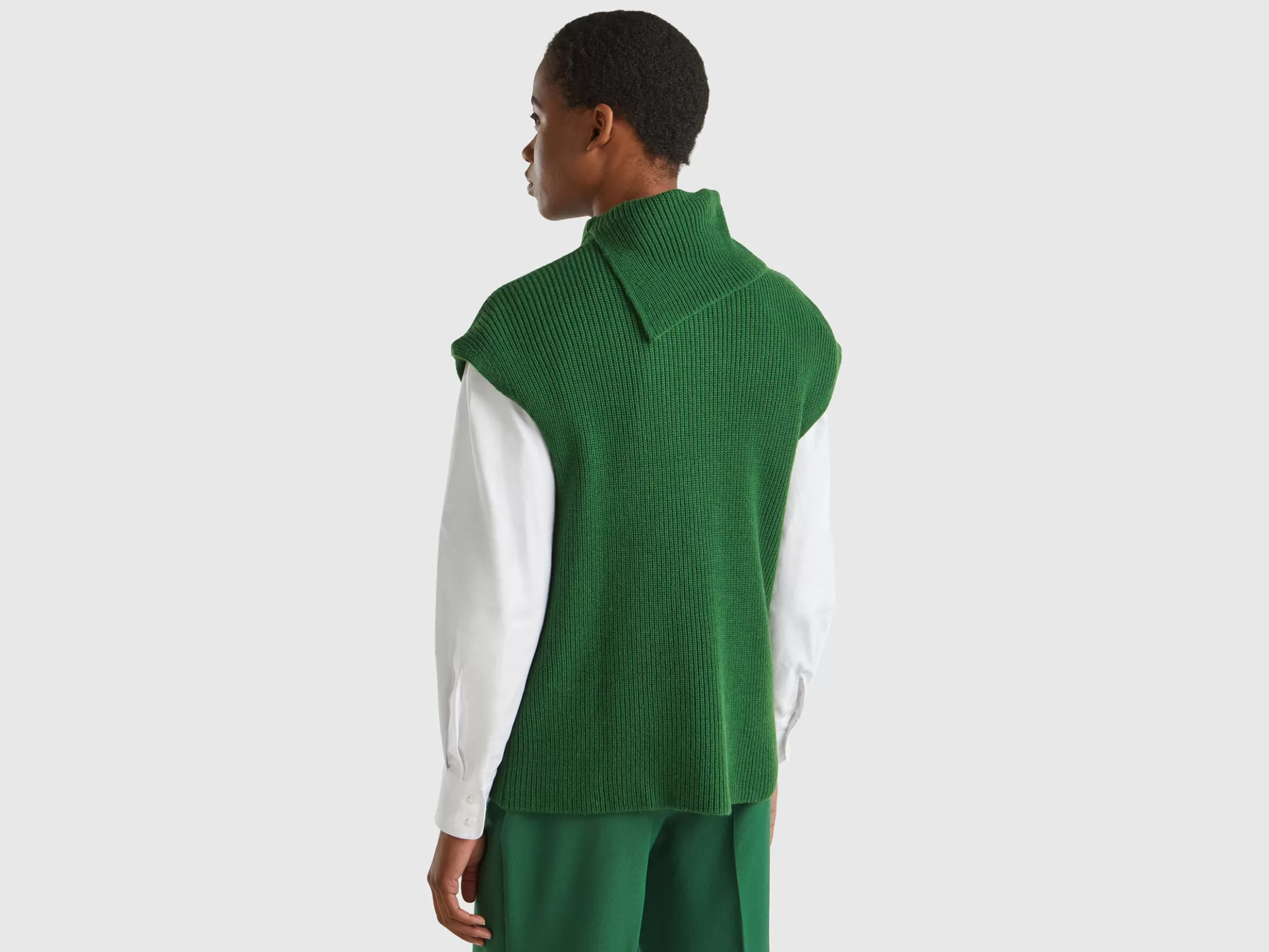 United Colors of Benetton Long vest with high neck