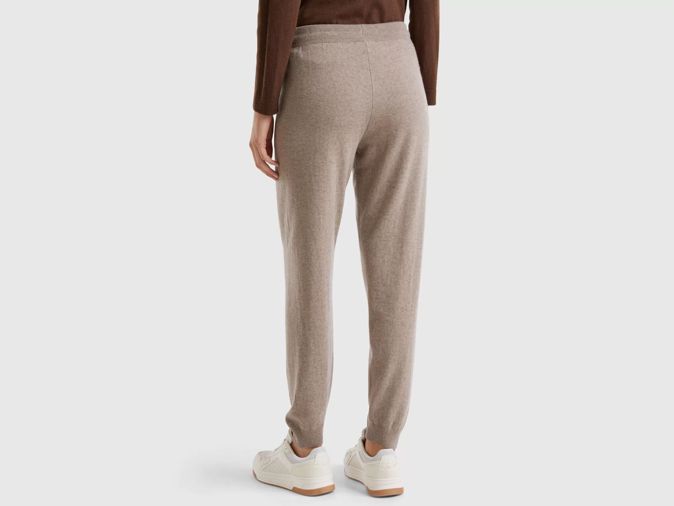 United Colors of Benetton Marl sporty trousers in cashmere blend