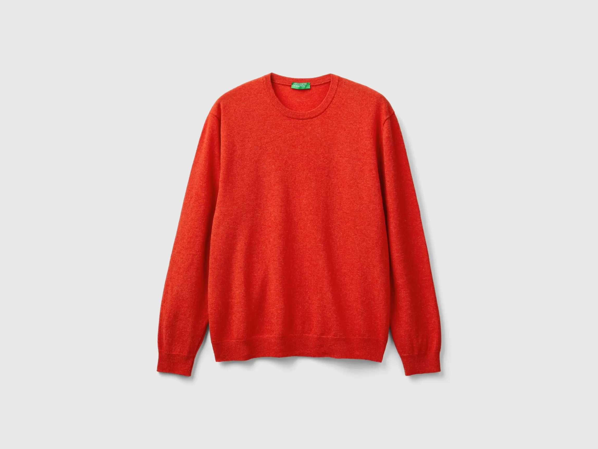United Colors of Benetton Marl crew neck sweater in pure Merino wool