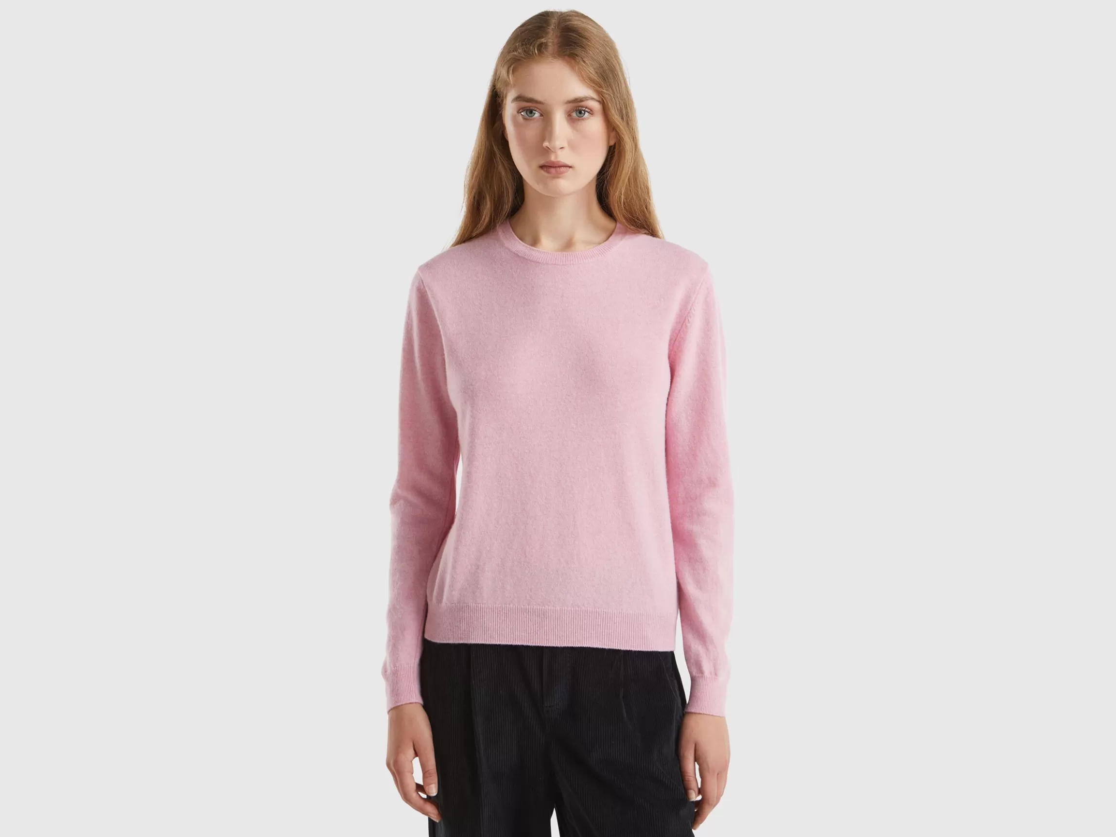 United Colors of Benetton Marl crew neck sweater in pure Merino wool