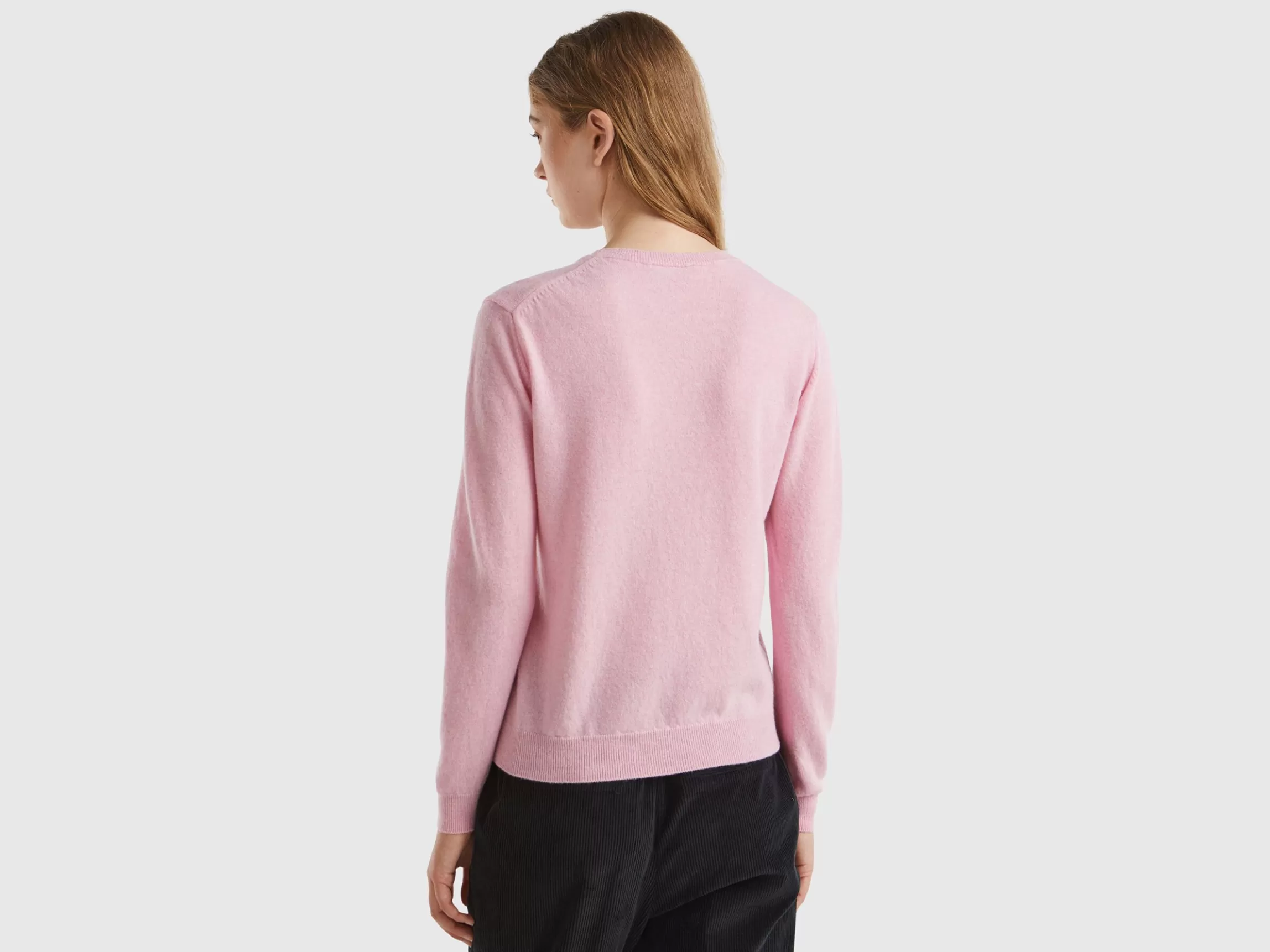 United Colors of Benetton Marl crew neck sweater in pure Merino wool