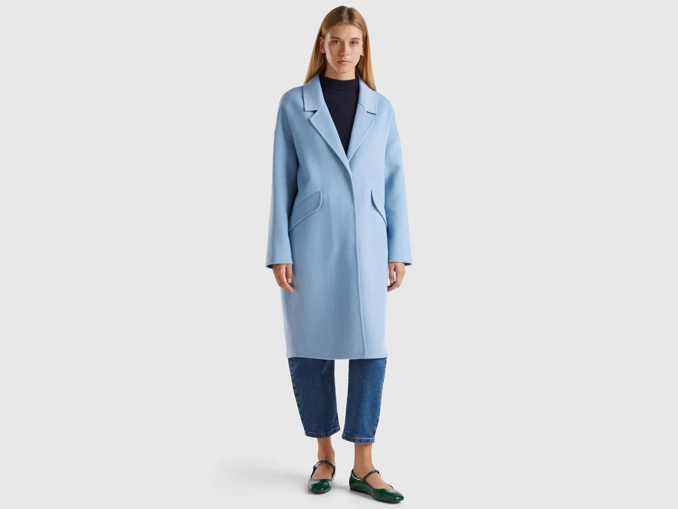 United Colors of Benetton Midi coat in wool blend