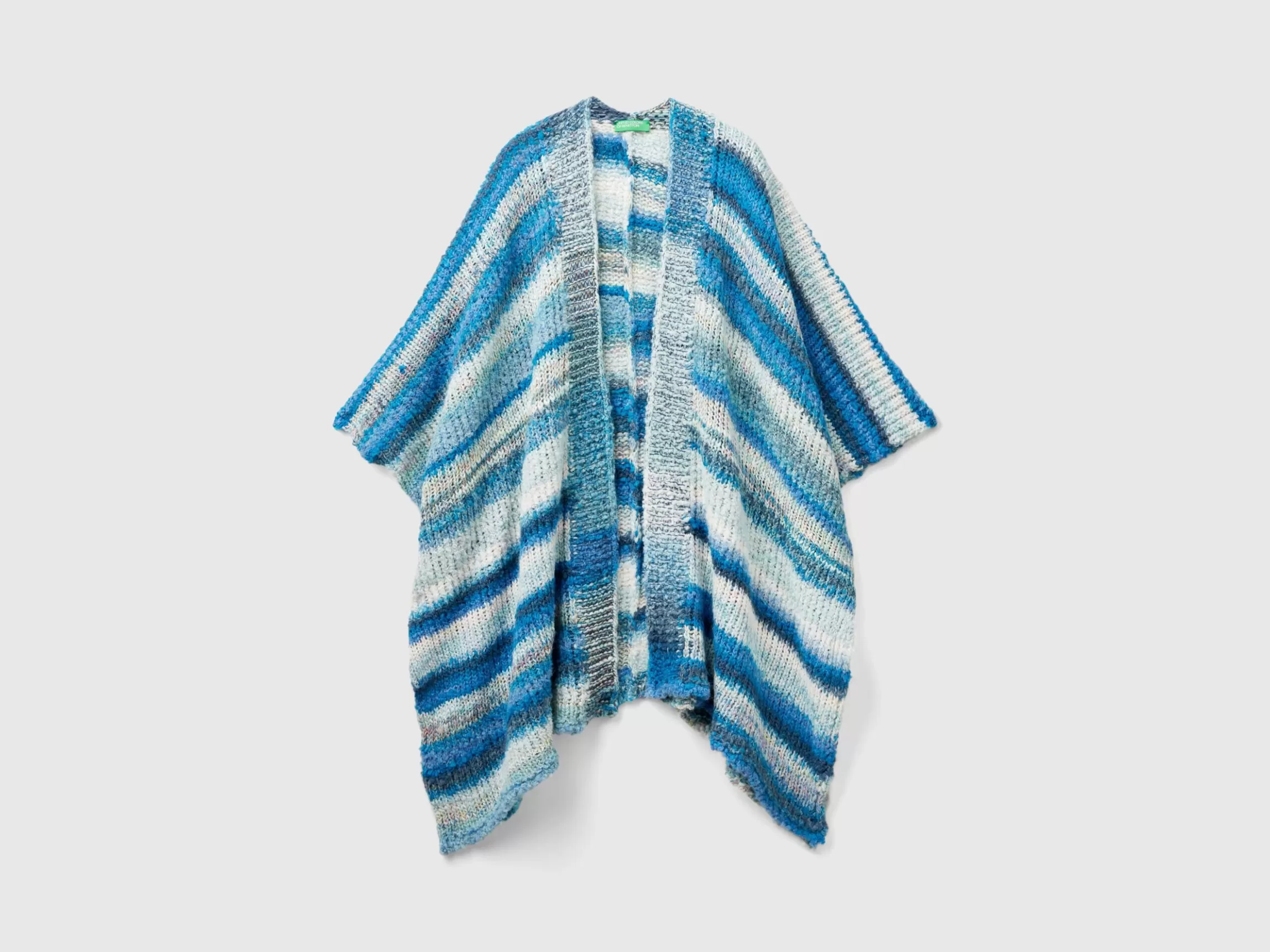 United Colors of Benetton Multicolor poncho in wool blend