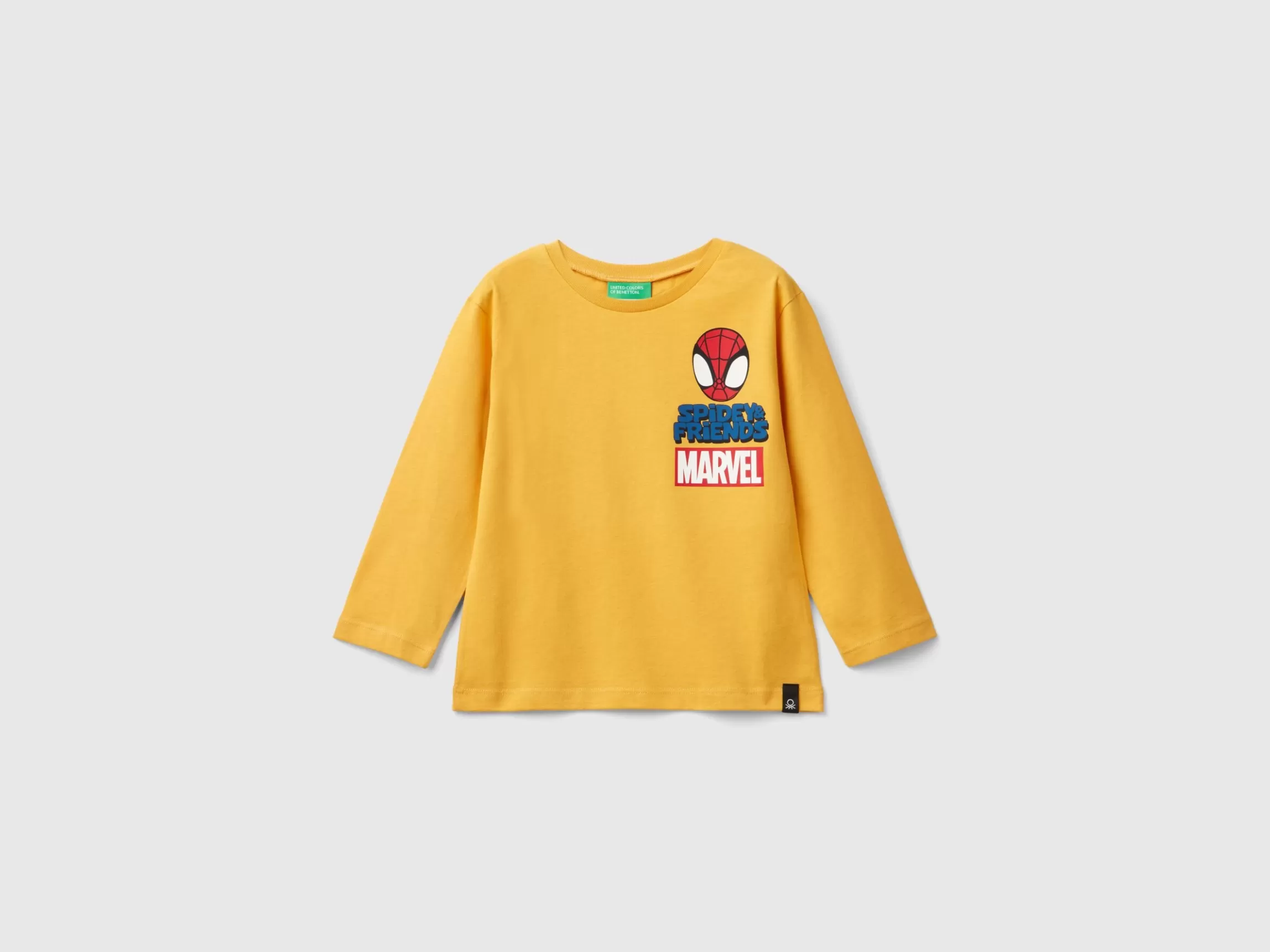 United Colors of Benetton Ochre yellow ©Marvel Spiderman t-shirt