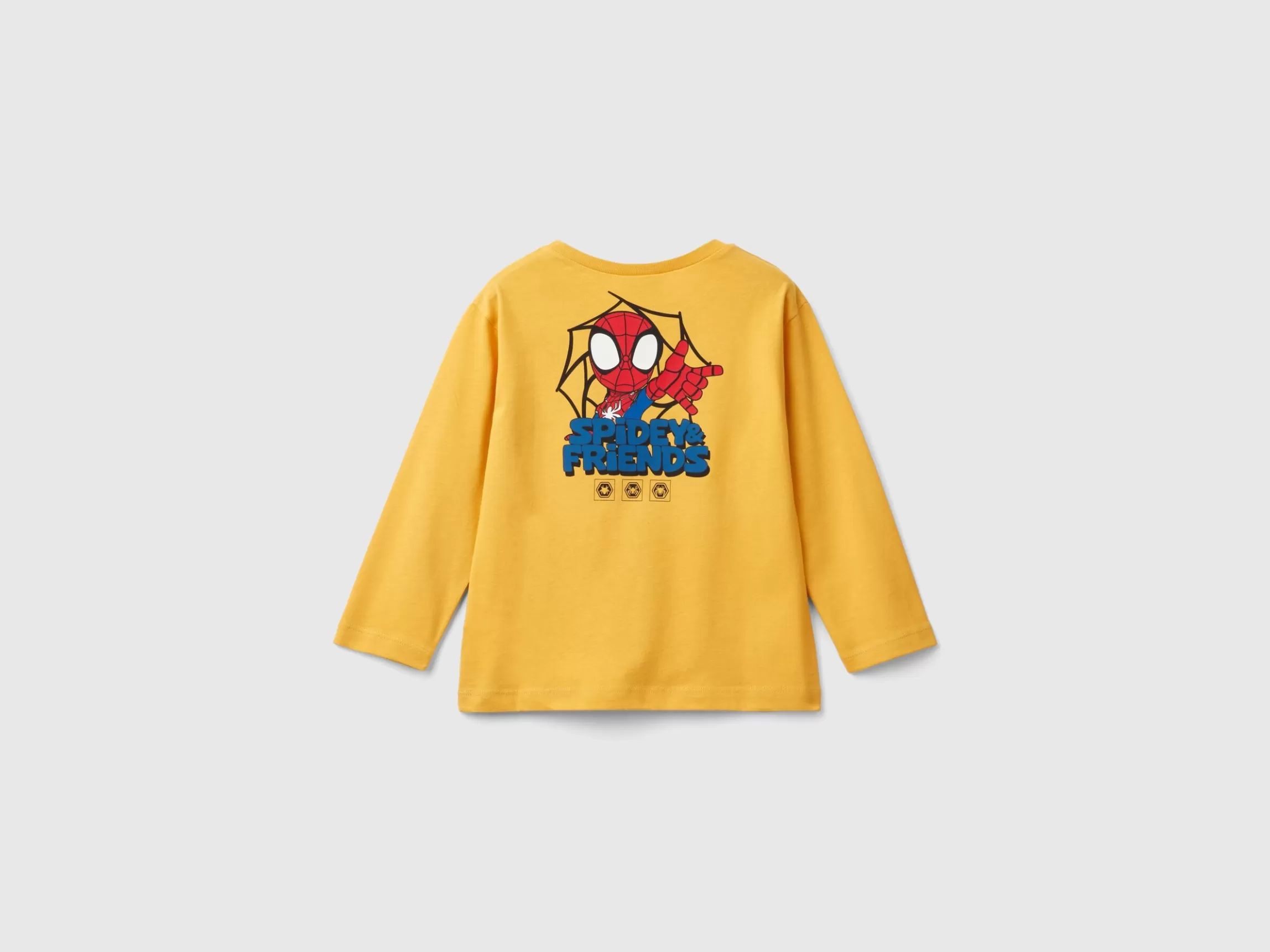 United Colors of Benetton Ochre yellow ©Marvel Spiderman t-shirt