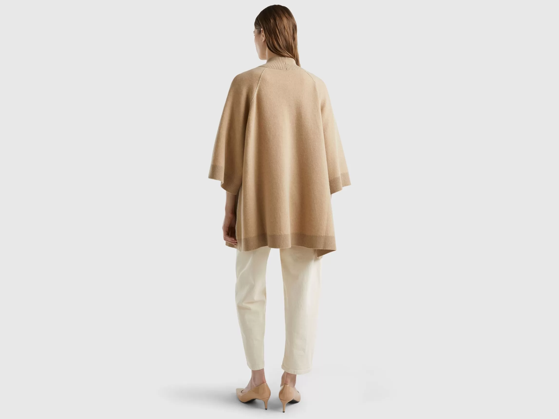 United Colors of Benetton Open knit cape