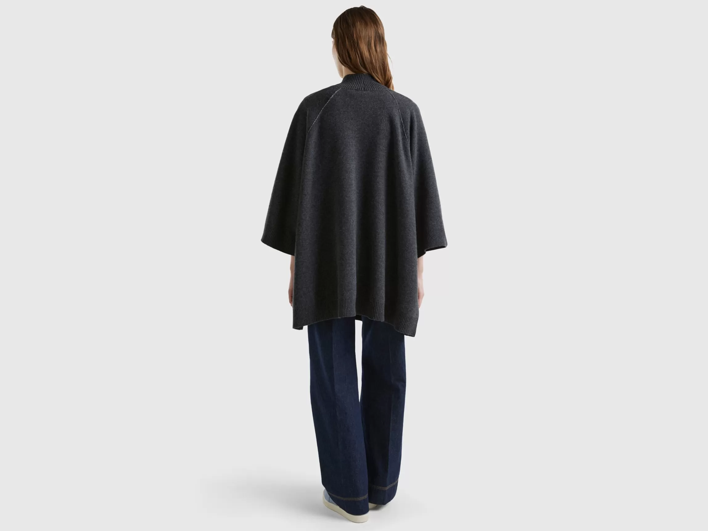 United Colors of Benetton Open knit cape