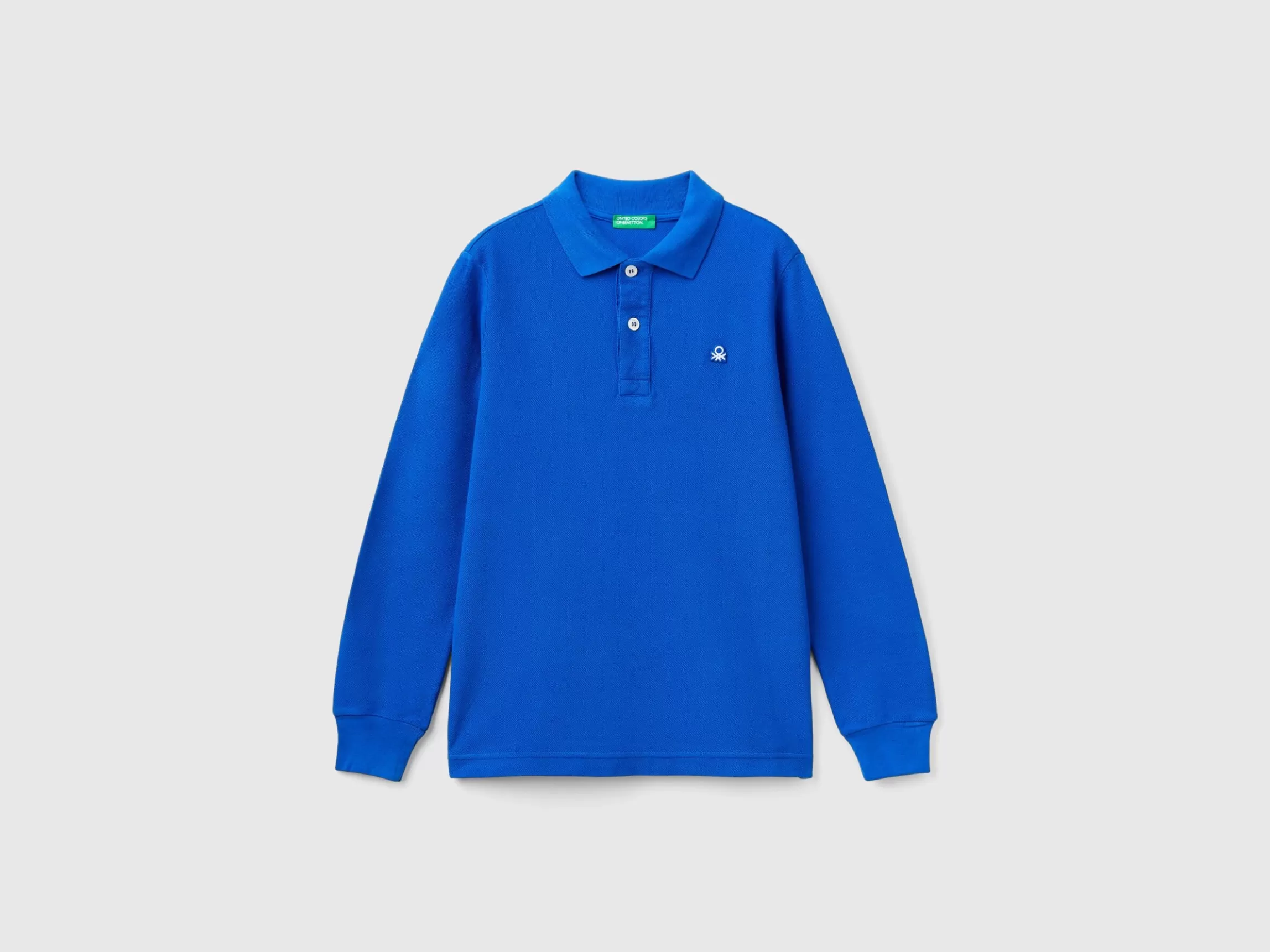 United Colors of Benetton 100% organic cotton long sleeve polo