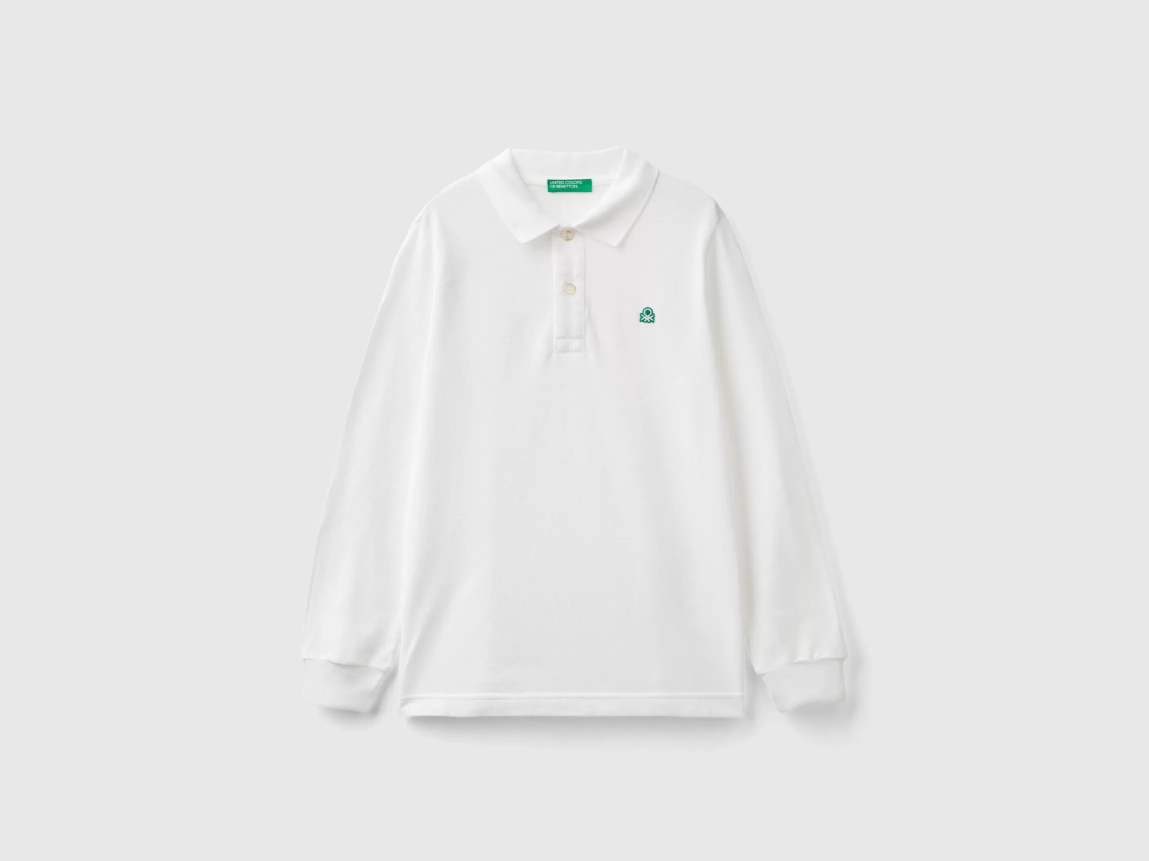 United Colors of Benetton 100% organic cotton long sleeve polo