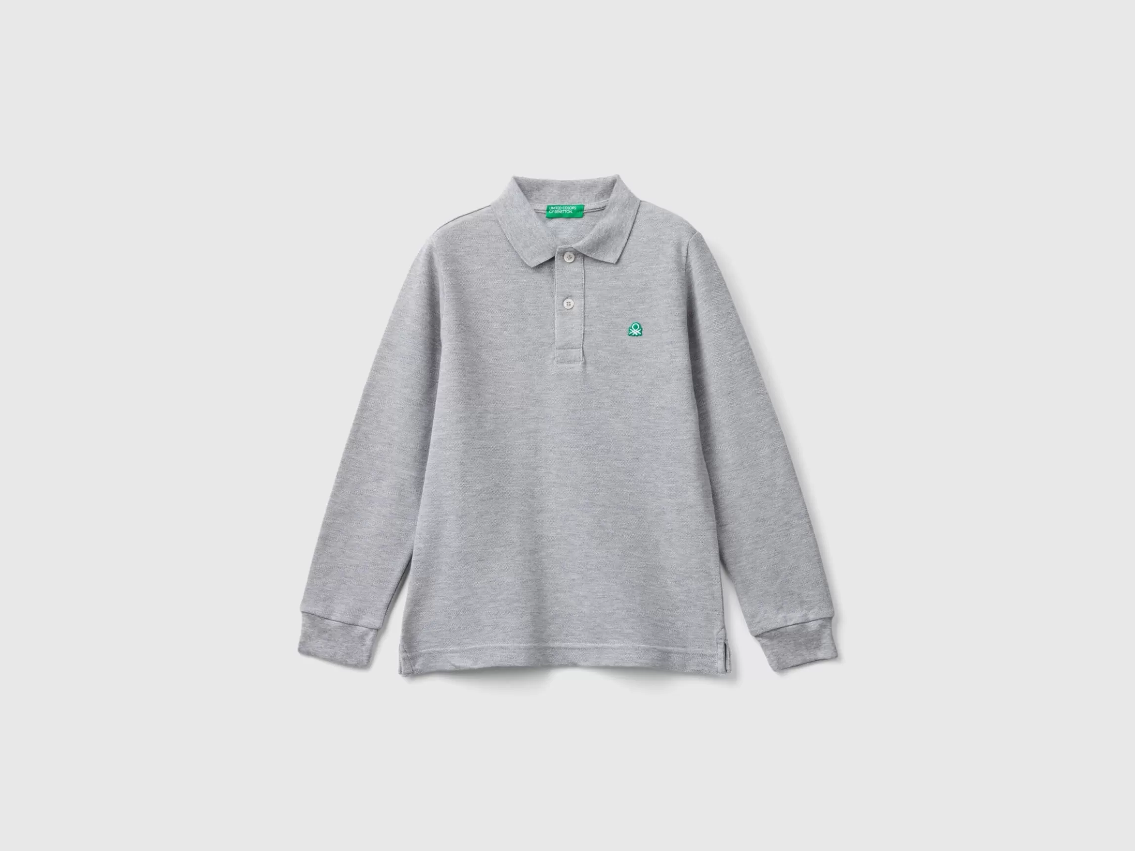 United Colors of Benetton 100% organic cotton long sleeve polo