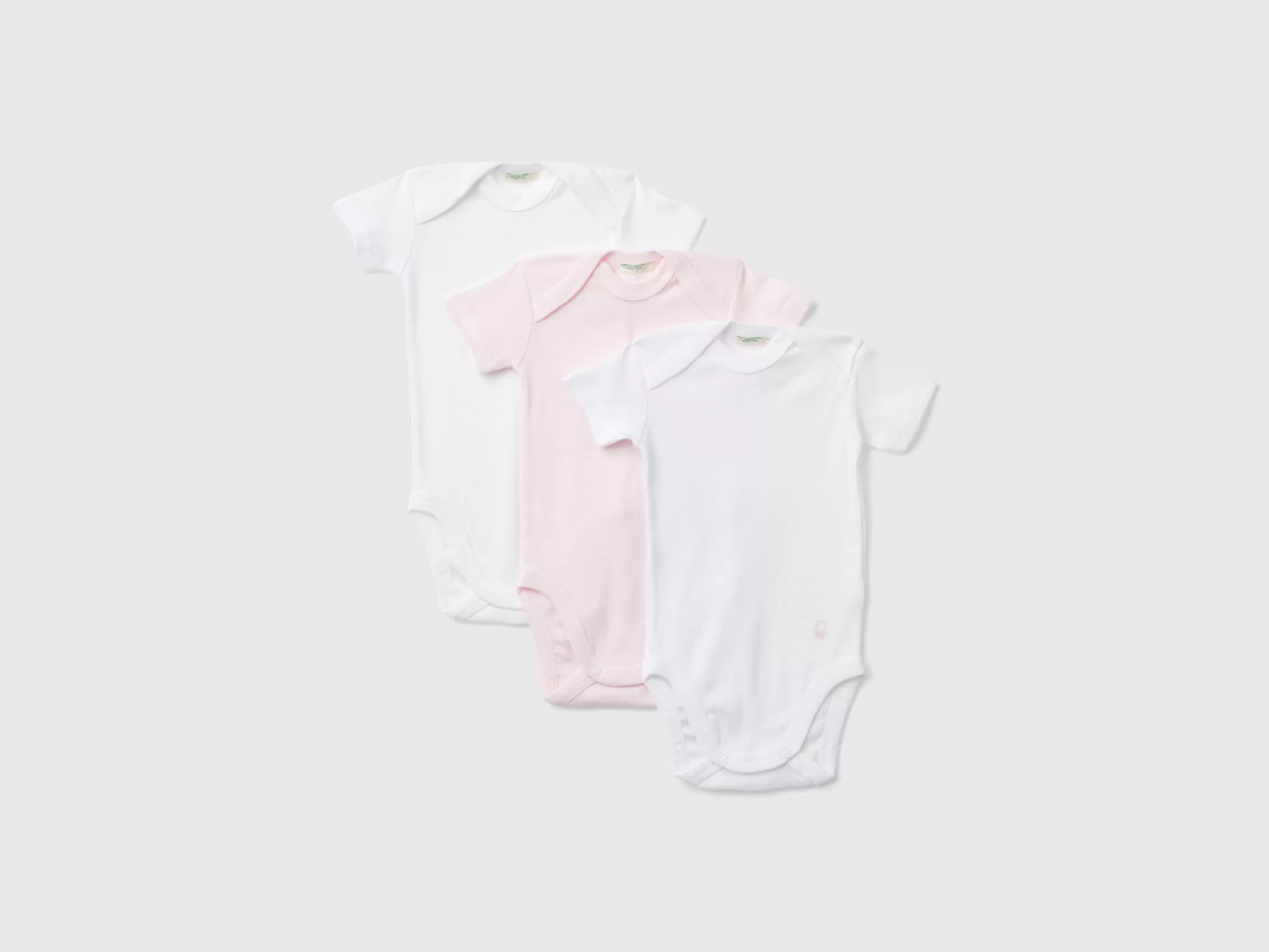 United Colors of Benetton Organic cotton solid color bodysuit set