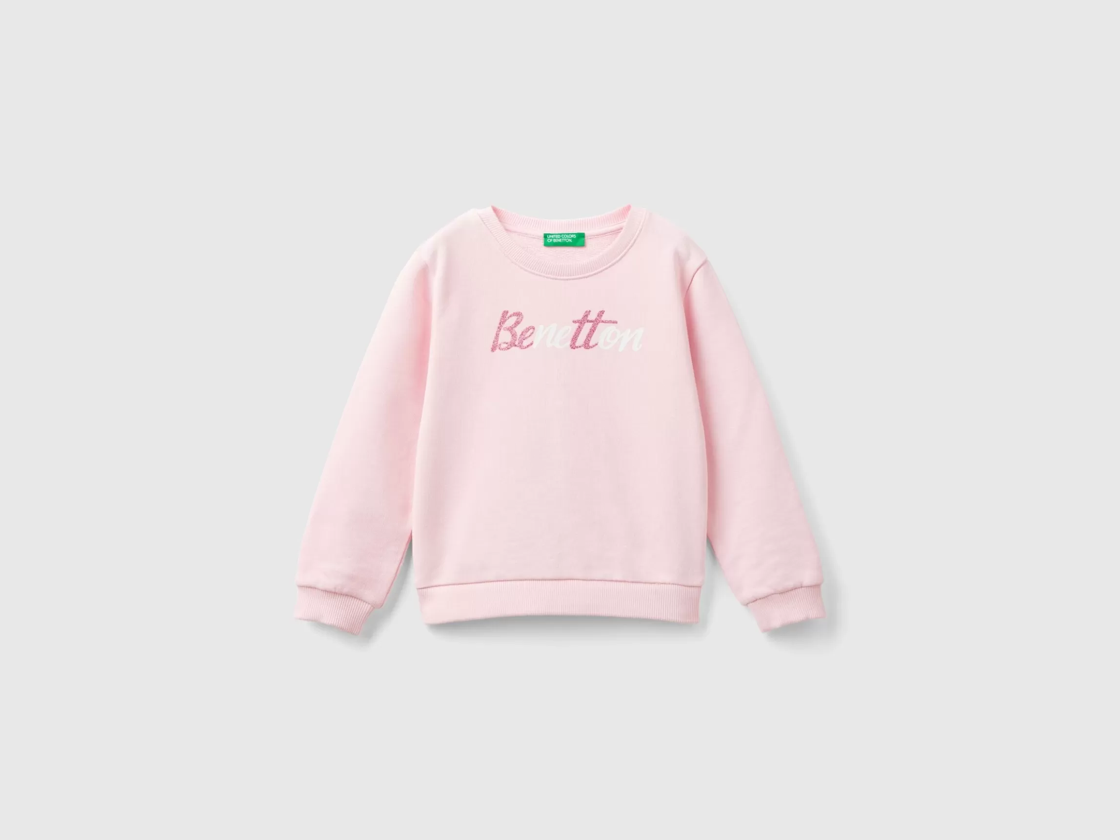 United Colors of Benetton 100% organic cotton sweatshirt with logo