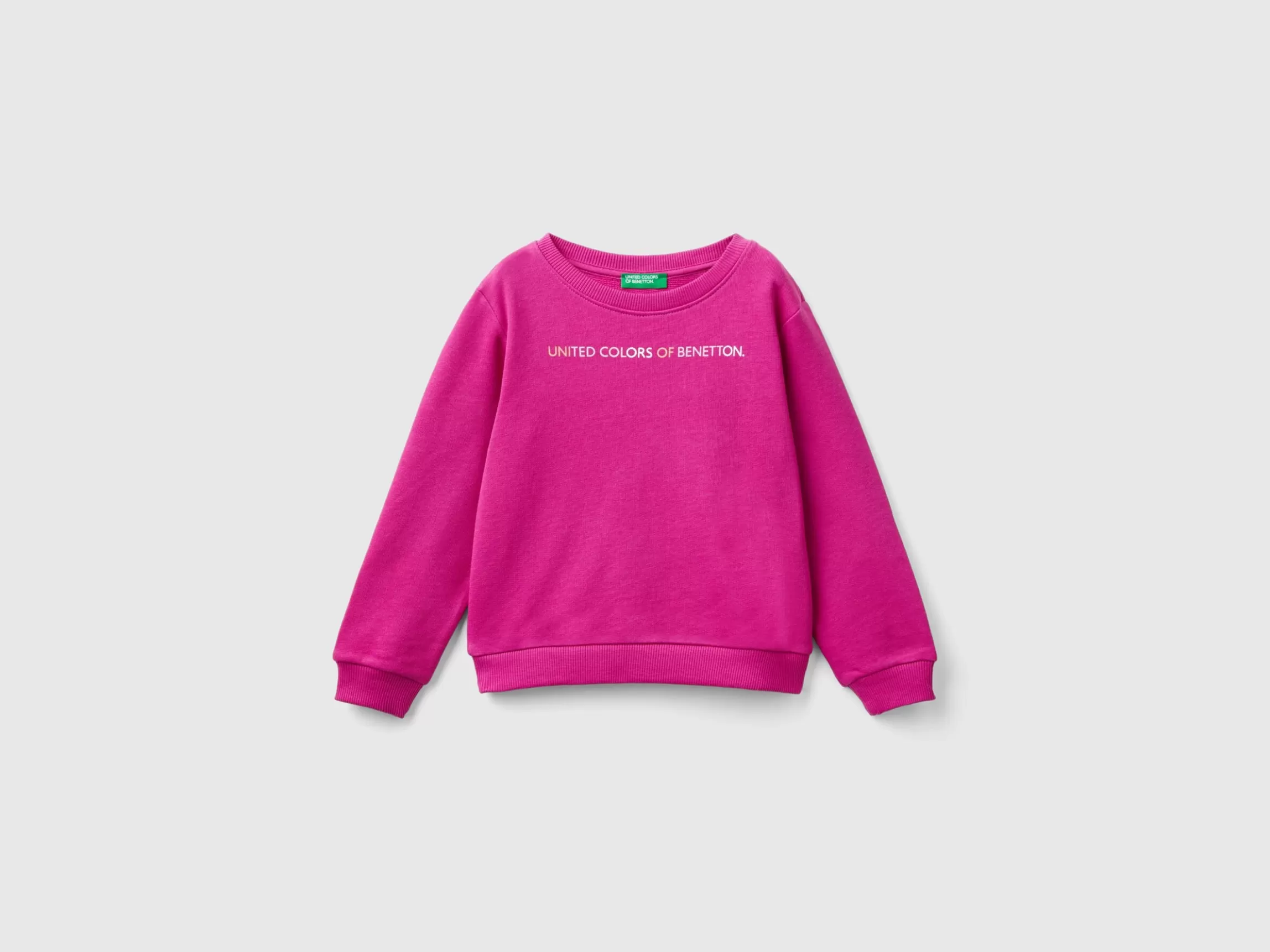 United Colors of Benetton 100% organic cotton sweatshirt with logo