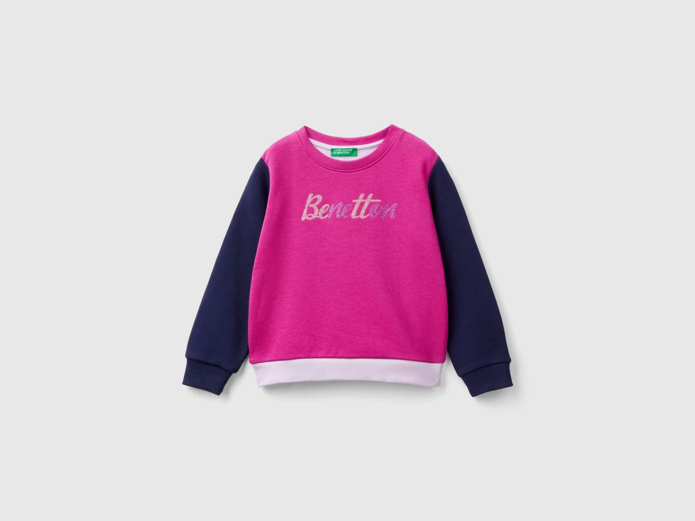 United Colors of Benetton 100% organic cotton sweatshirt with logo