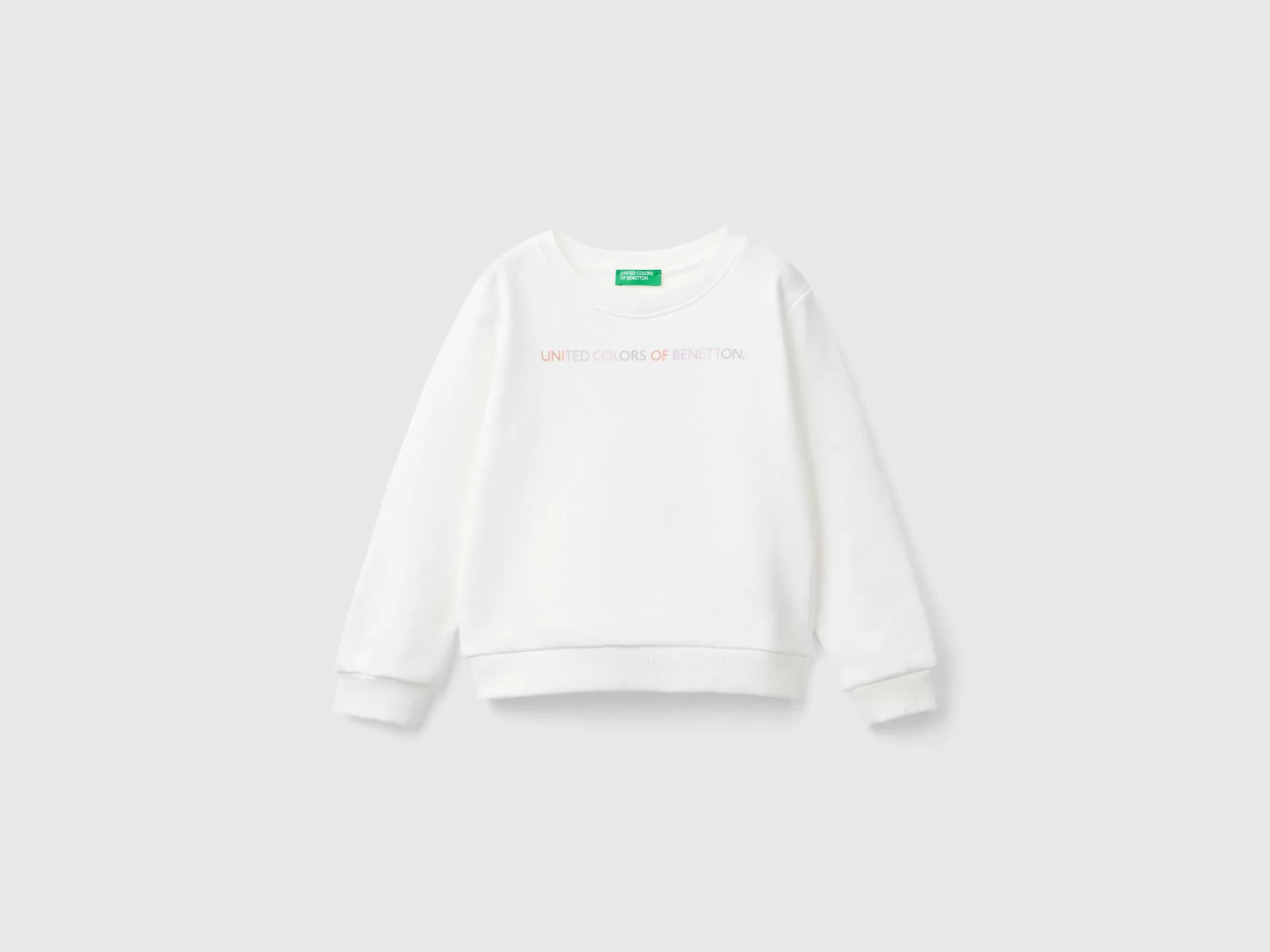 United Colors of Benetton 100% organic cotton sweatshirt with logo