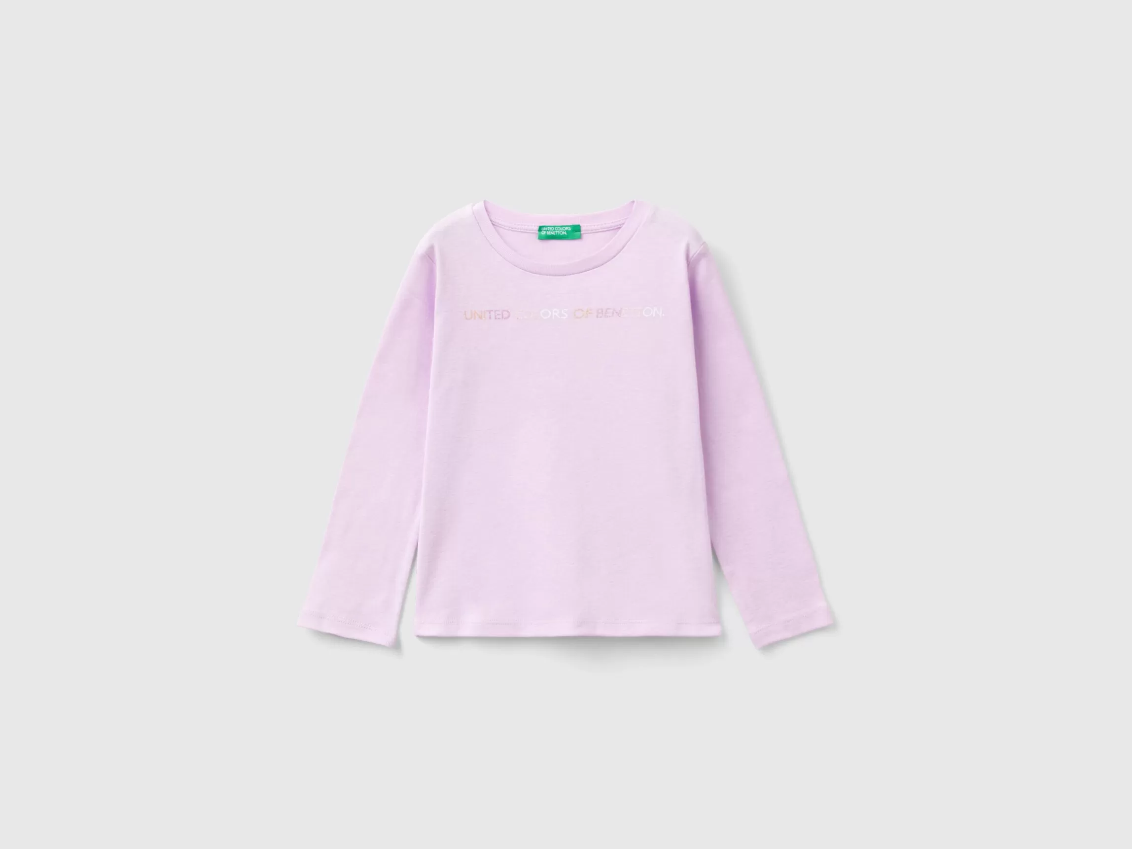 United Colors of Benetton Organic cotton t-shirt with glittery print